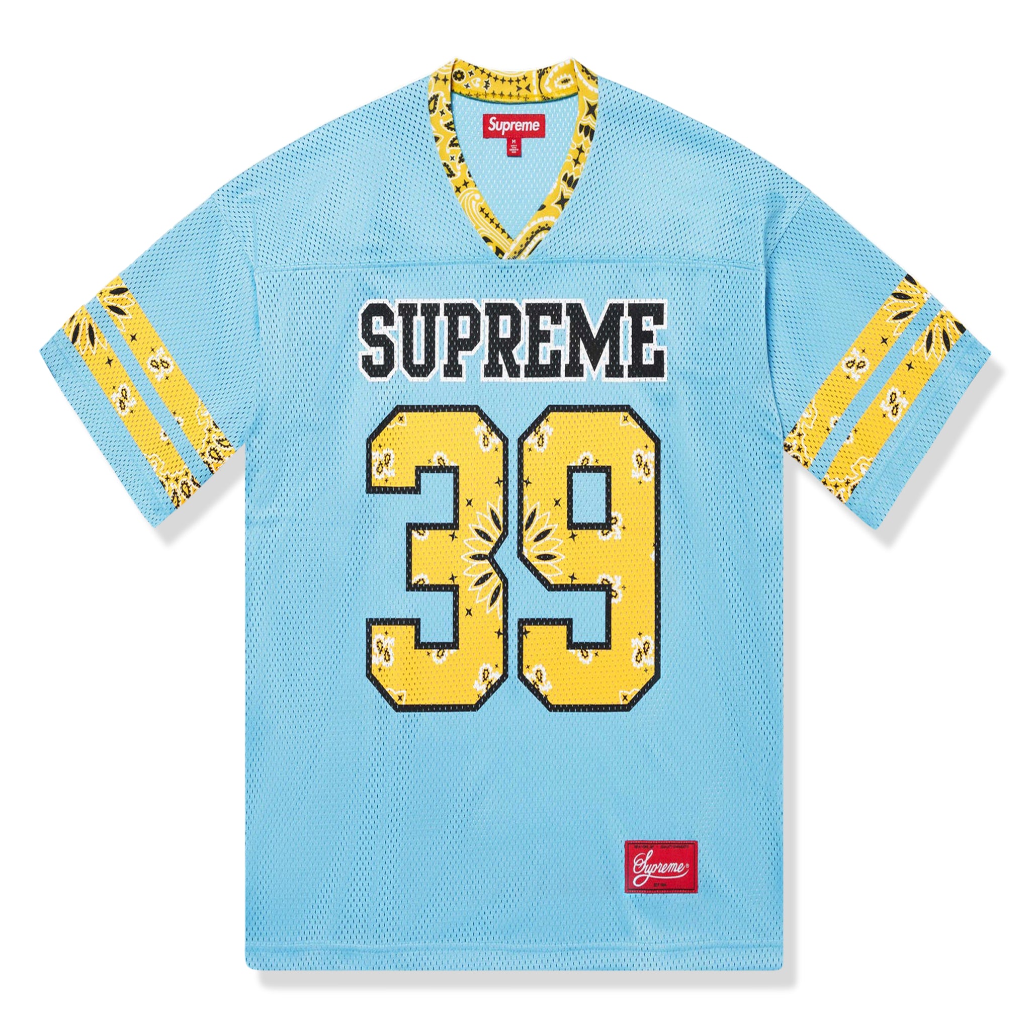 Supreme Blue Bandana Football Jersey - Men's Sports Jersey for Football Fans, Game Day Outfits & Casual Wear