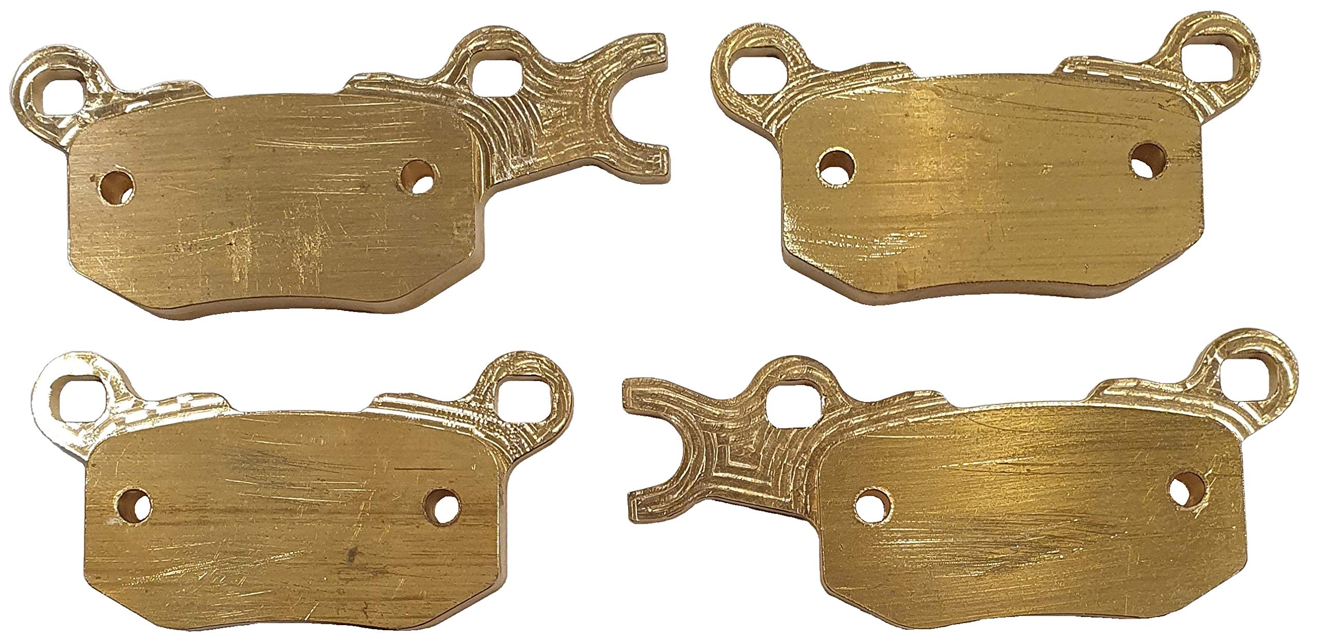High-Quality Brass Brake Pads (2-Pair Set) - Compatible with Can-Am 715900381 & 715900382 - Durable Friction Material for ATV, UTV & Off-Road Vehicles - Perfect for Trail Riding, Mudding & Heavy-Duty Performance
