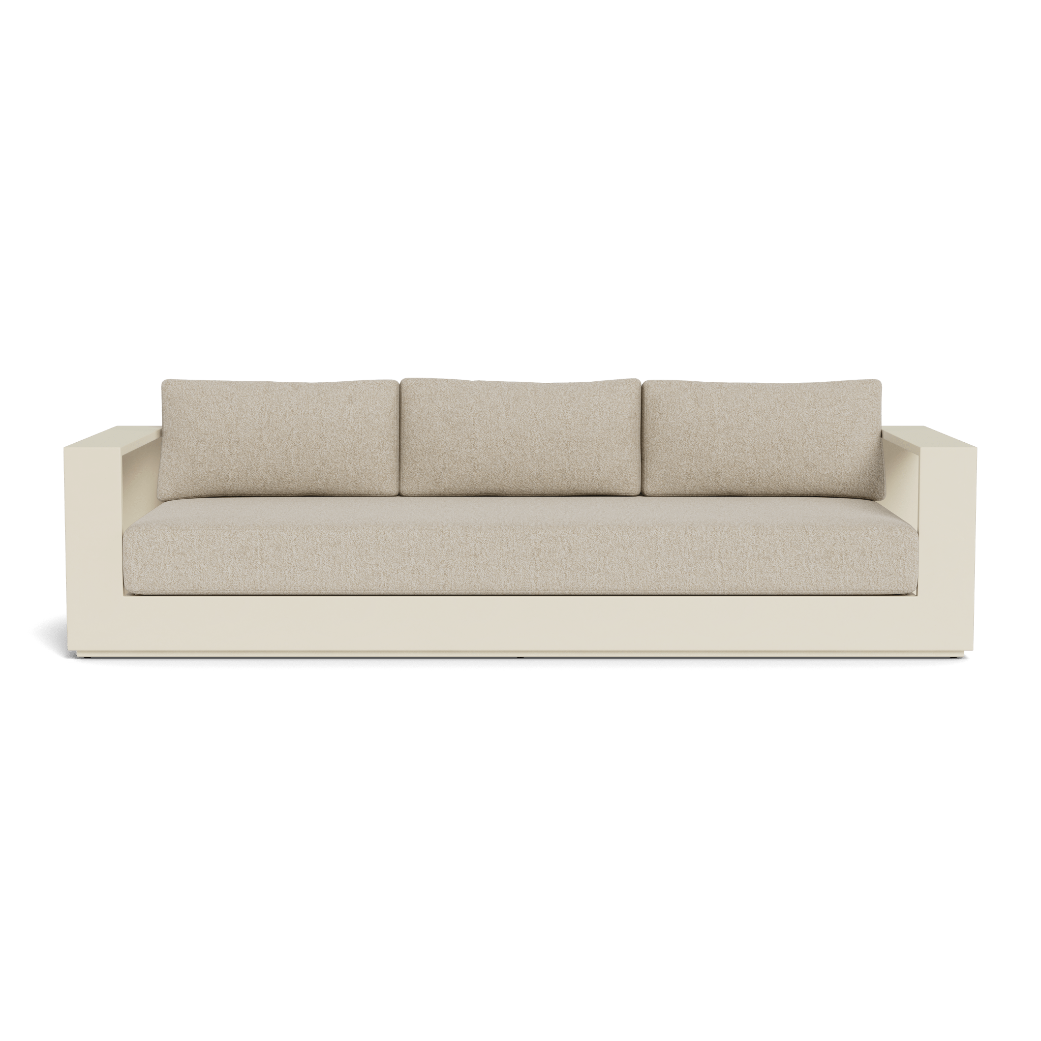 Hayman Aluminum 3-Seat Outdoor Patio Sofa Set - Modern All-Weather Garden Furniture for Backyard, Poolside & Deck Relaxation