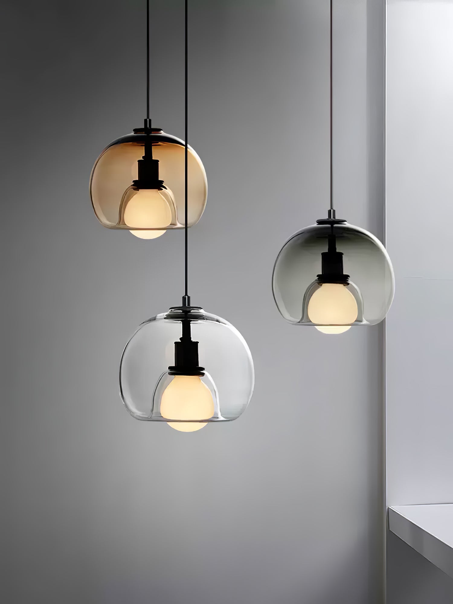 Elegant Eres Pendant Light - Modern Hanging Chandelier for Dining Room, Kitchen Island & Bedroom - Dimmable LED Ceiling Light Fixture with Adjustable Height