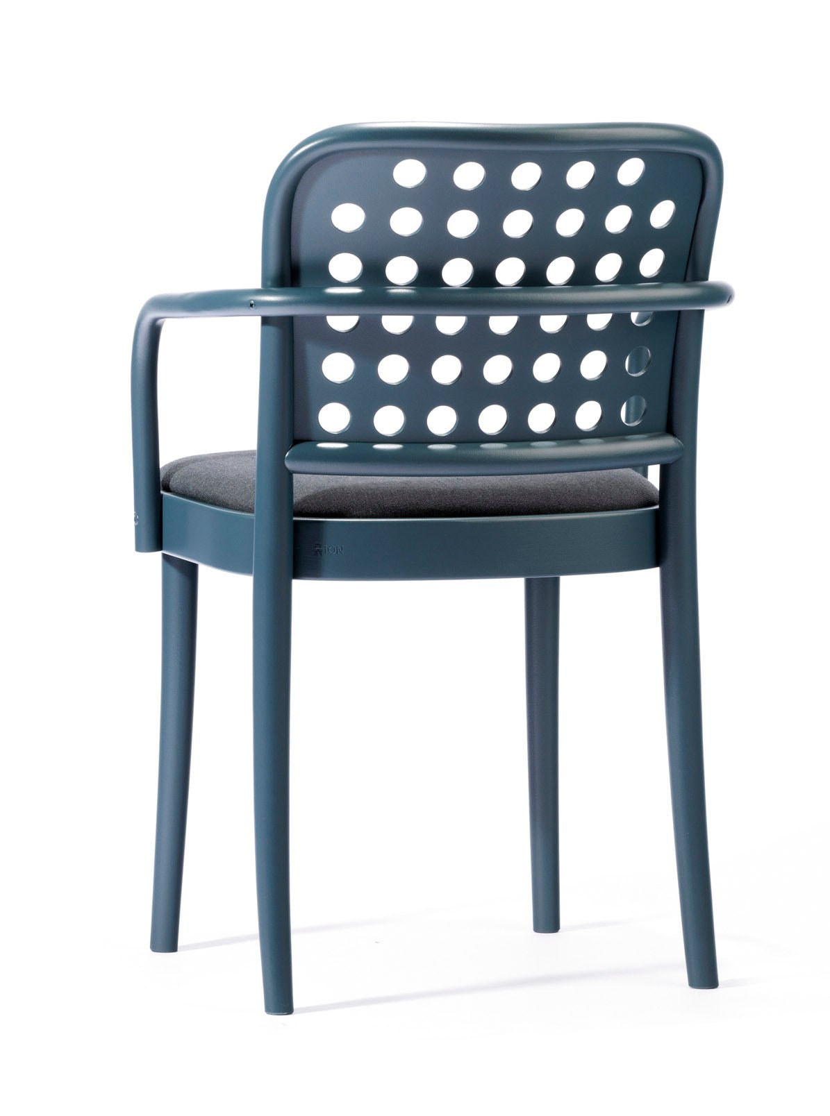 822 Bentwood Armchair with Upholstered Seat by Ton - Mid Century Modern Dining Chair for Home, Office & Restaurant Use