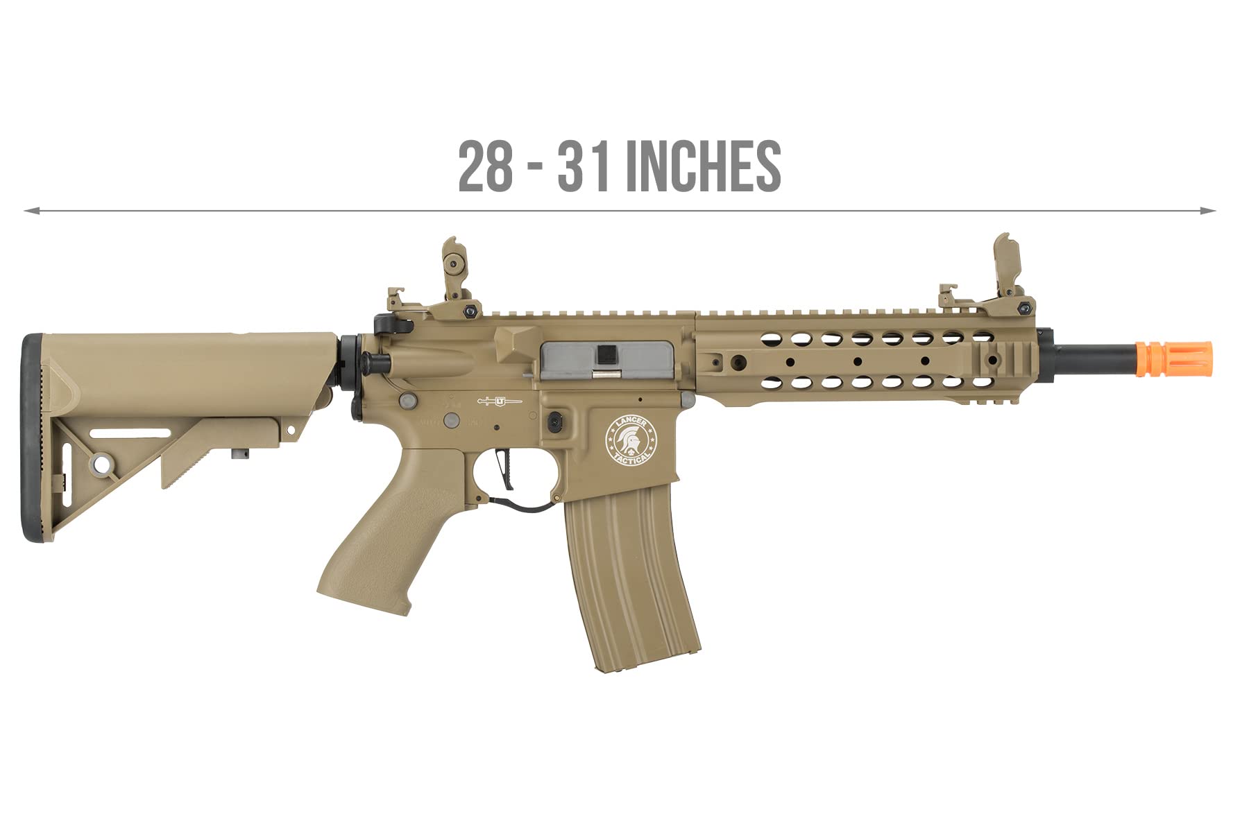 Lancer Tactical Gen 2 CQB Proline Full Metal ETU & Mosfet High FPS Airsoft AEG Rifle - Realistic Training & Competitive Airsoft Matches
