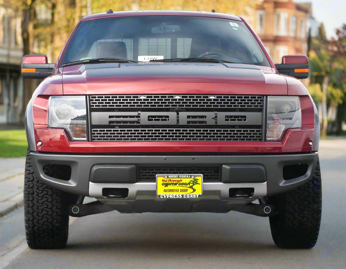 STO N SHO Front License Plate Bracket for 2010-2014 Ford F-150 SVT Raptor - No Drilling Universal Mounting Kit - Perfect for Off-Road & Street Legal Compliance