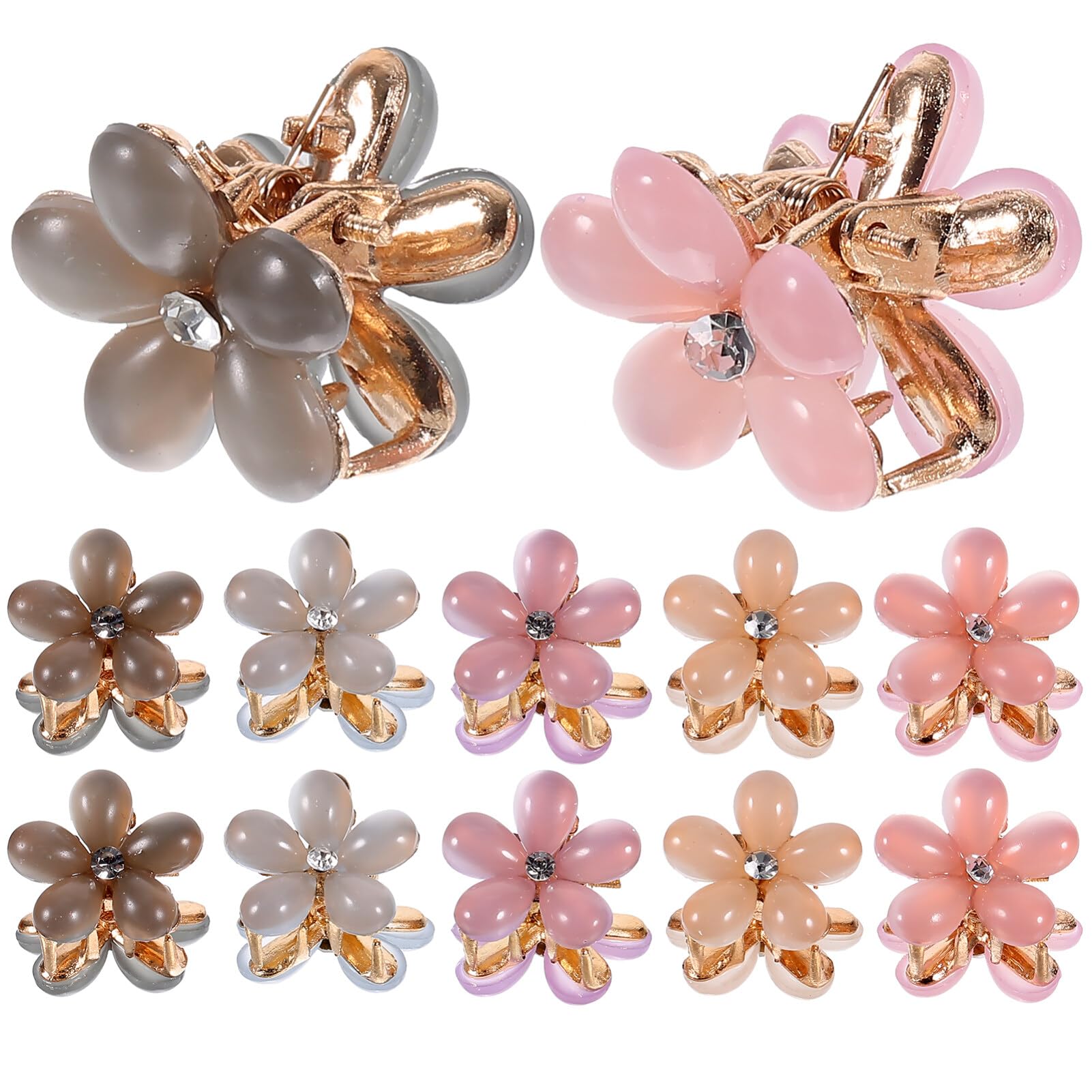 20pcs Flower Hair Clips for Little Girls - Small Hairpins & Mini Hair Accessories for Kids - Perfect for School, Parties & Daily Styling