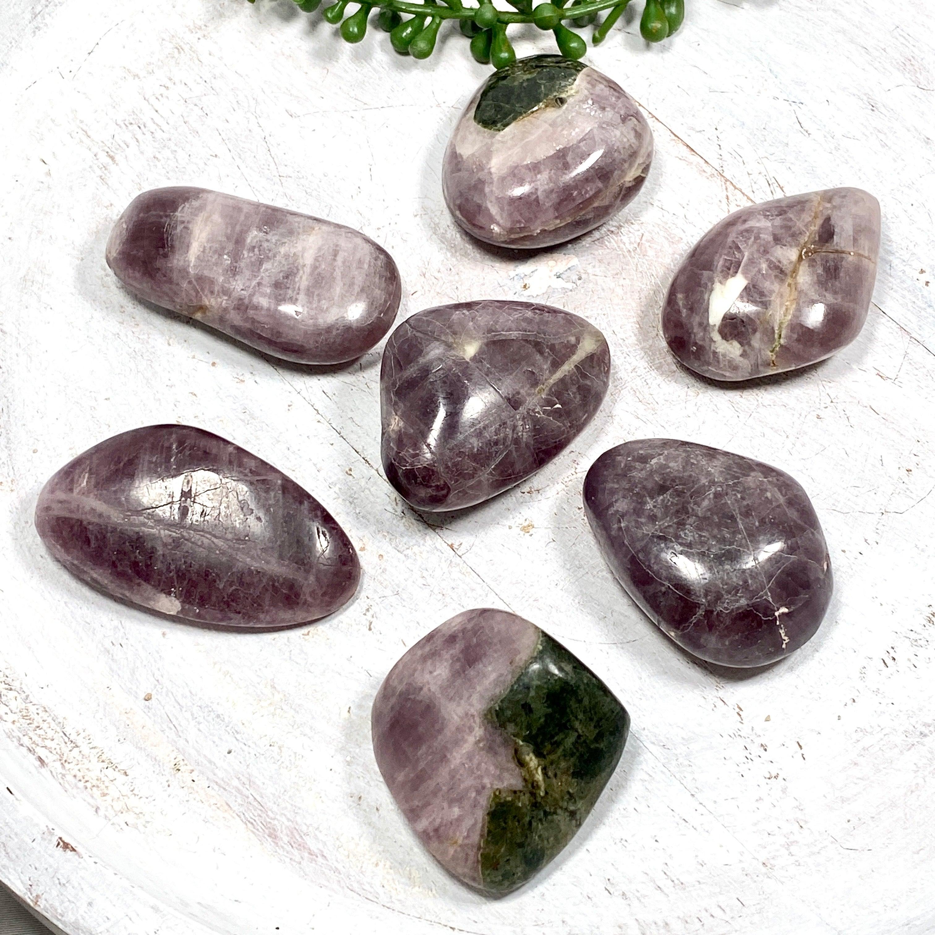 Natural Purple Anhydrite Angelite Tumbled Stones 40-60g CR3418 - Healing Crystals for Meditation, Reiki & Spiritual Energy Work