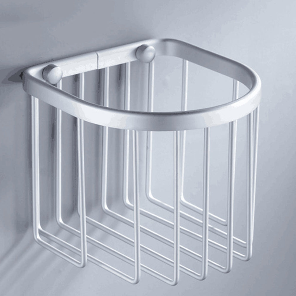 Space-Themed Aluminum Wall-Mounted Toilet Paper Holder - Modern Bathroom Storage Basket for Toilet Rolls - Perfect for Space Decor, Kids Bathrooms & Sci-Fi Themed Homes