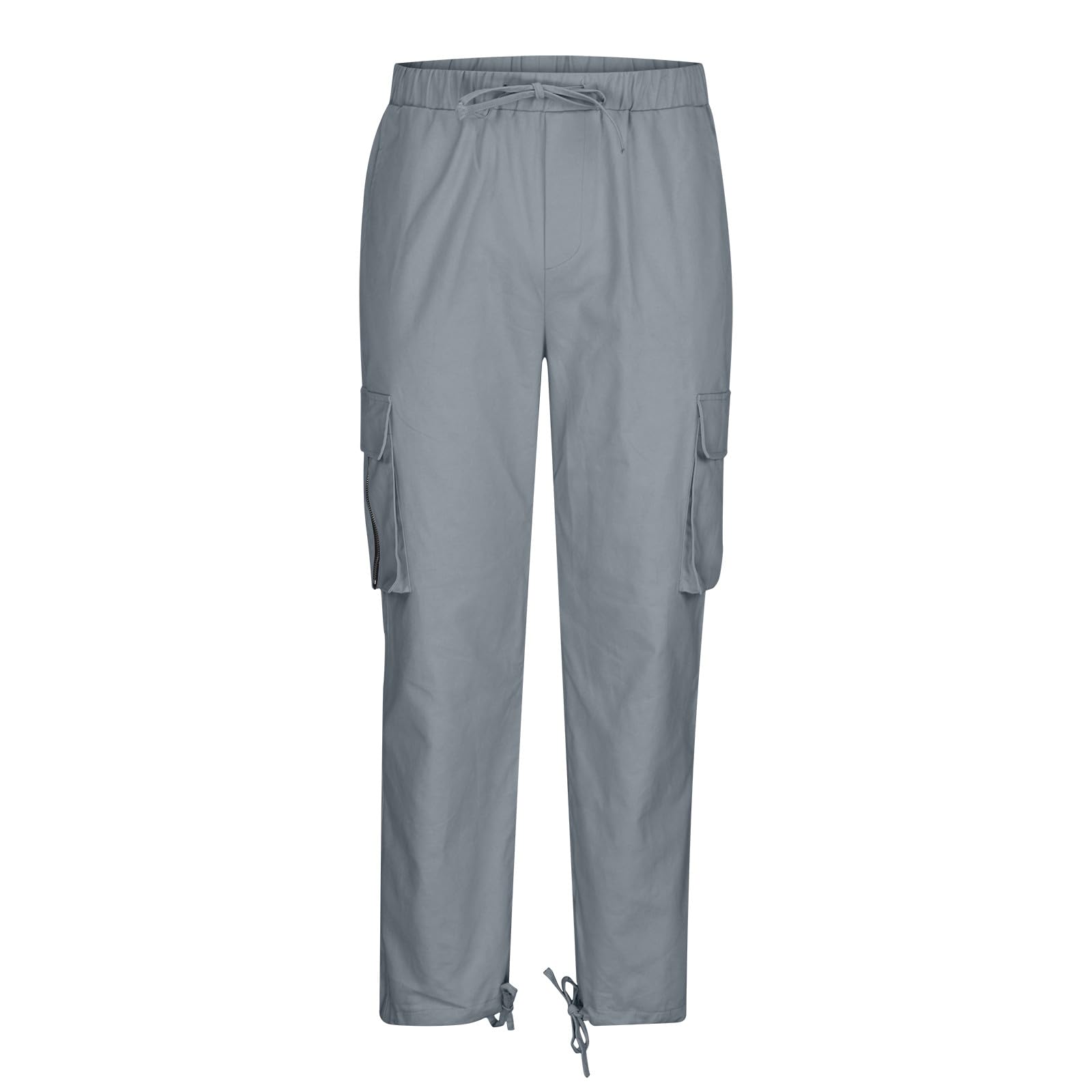 Men's Cargo Work Pants - Loose Fit Straight Leg Utility Pants with Stretchy Elastic Waist | Durable & Comfortable for Construction, Hiking, Outdoor Work & Casual Wear