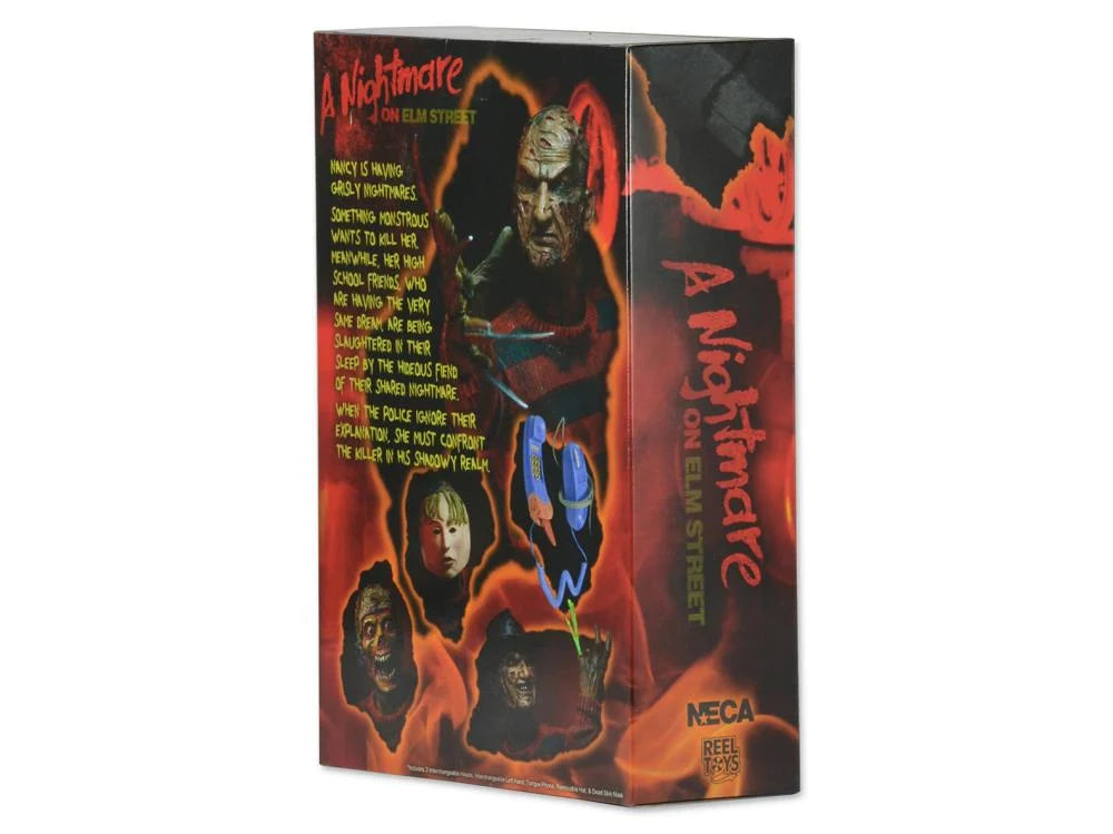 NECA Ultimate Freddy Krueger Action Figure - Nightmare on Elm Street Horror Movie Collectible - Perfect for Halloween Decor & Horror Fan Collections