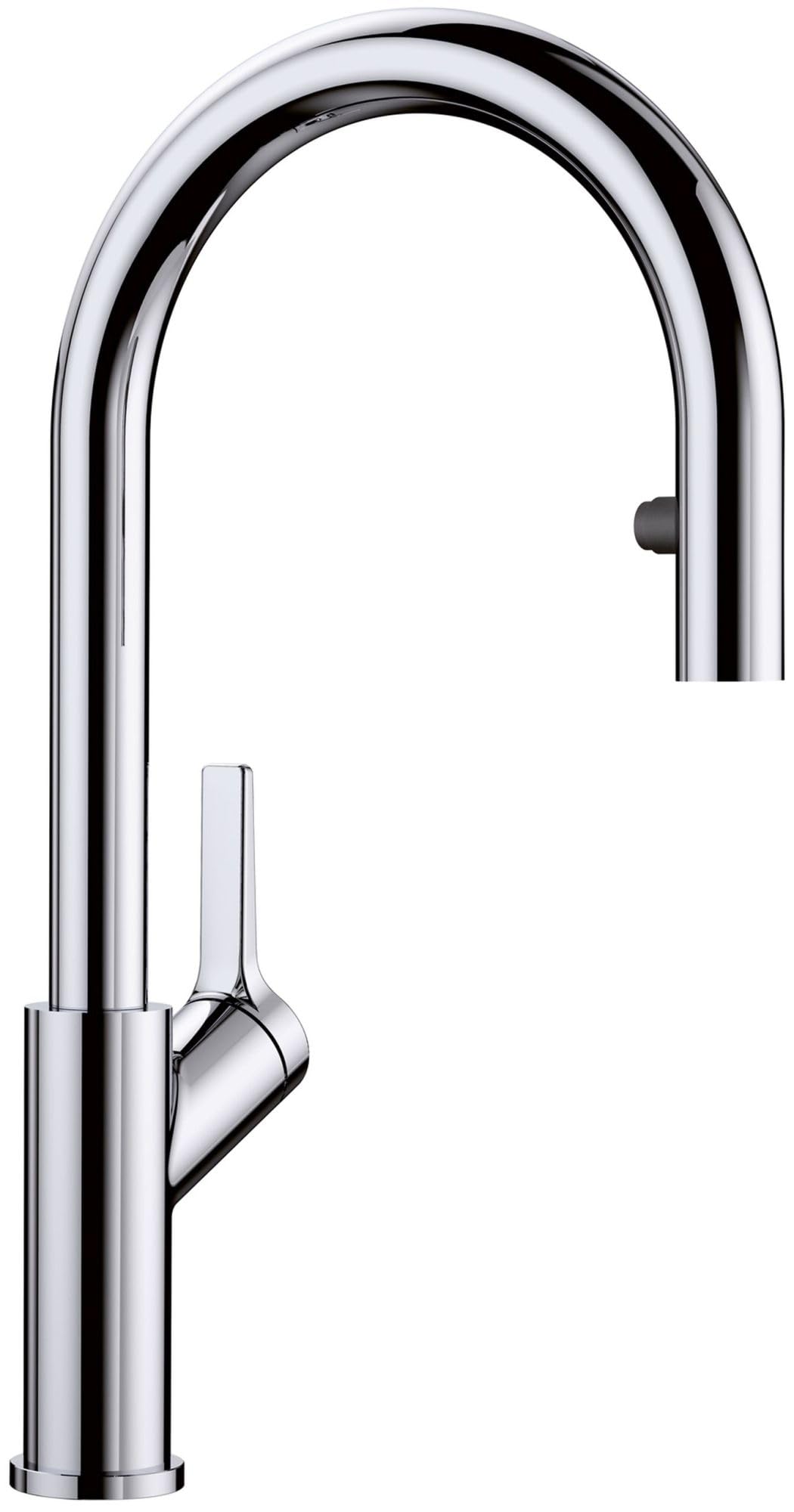 BLANCO 526390 Urbena Single Handle Pull-Down Kitchen Faucet - 1.5 GPM Flow Rate, Chrome Finish - Perfect for Modern Home & Restaurant Sinks