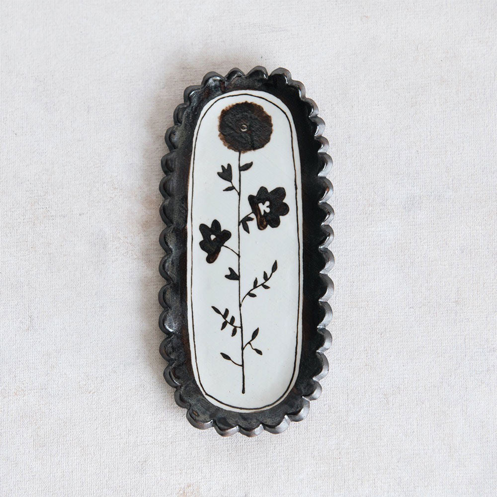 Hand Painted Porcelain Posy Plate - Elegant Floral Design for Home Decor, Wedding Favors & Gift Giving
