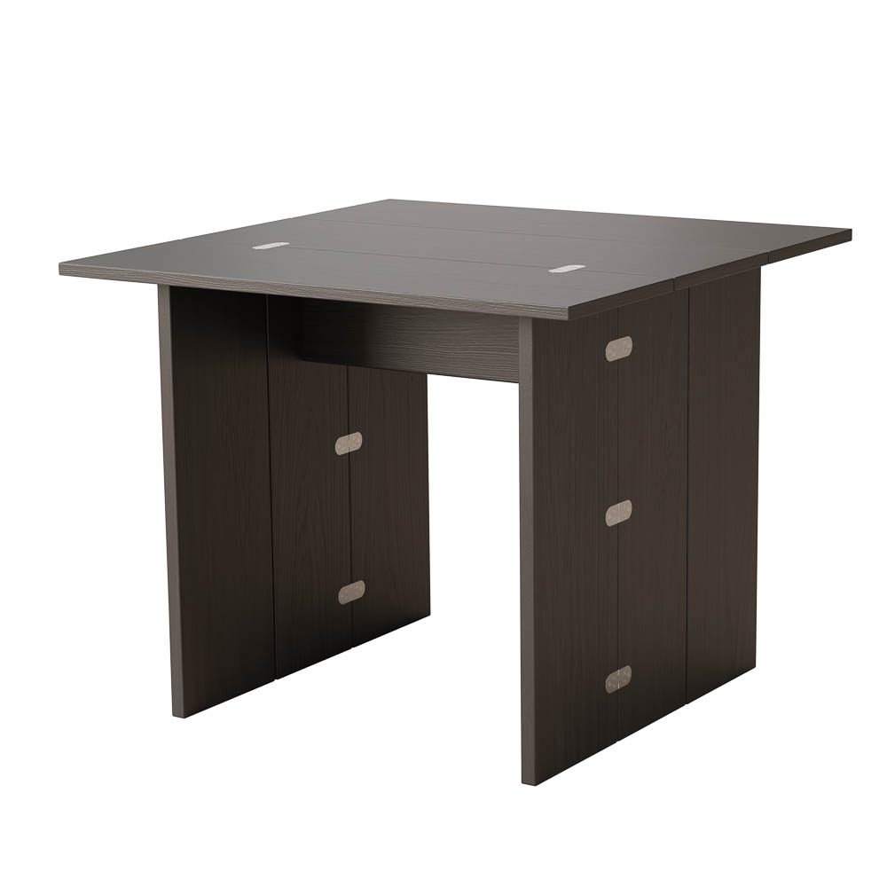 PRE ORDER - DESIGN HOUSE STOCKHOLM Flip Table in Black - 3 Size Options - Perfect for Small Spaces, Home Office & Outdoor Use
