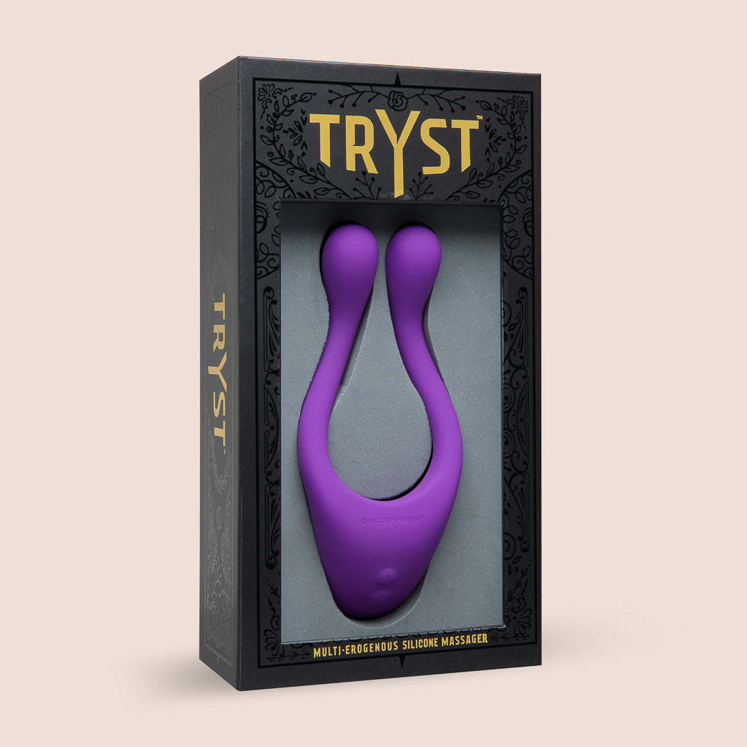 TRYST™ Multi Erogenous Zone Massager - Powerful Versatile Vibrator for Women & Couples | G-Spot, Clitoral & Full Body Stimulation | Perfect for Solo Play & Partner Intimacy | Waterproof & Rechargeable