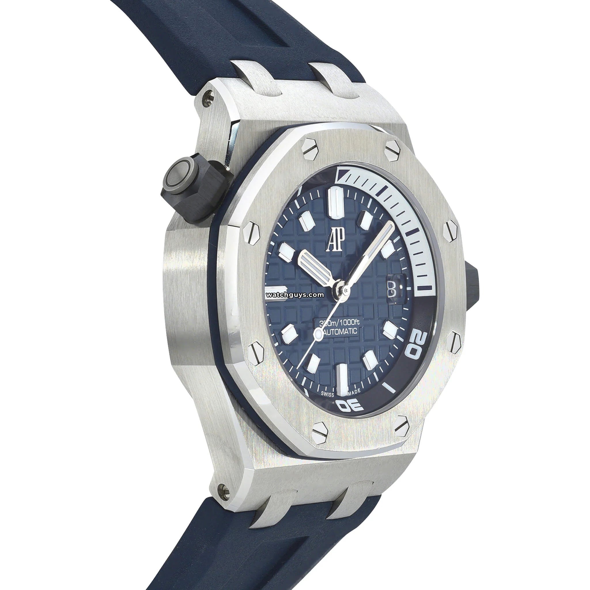 Audemars Piguet Royal Oak Offshore Diver 15720ST.OO.A027CA.01 Luxury Men's Watch - Stainless Steel, Blue Dial, Waterproof for Diving & Swimming