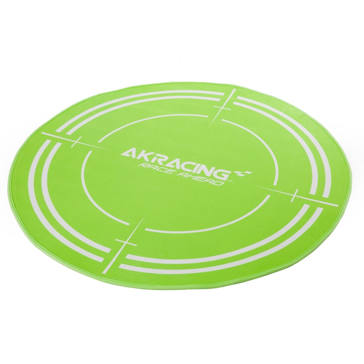 AK Racing Circular Chair Floor Mat - Non-Slip Office Chair Mat for Hardwood Floors, Green - Perfect for Gaming, Home & Office Workspace Protection