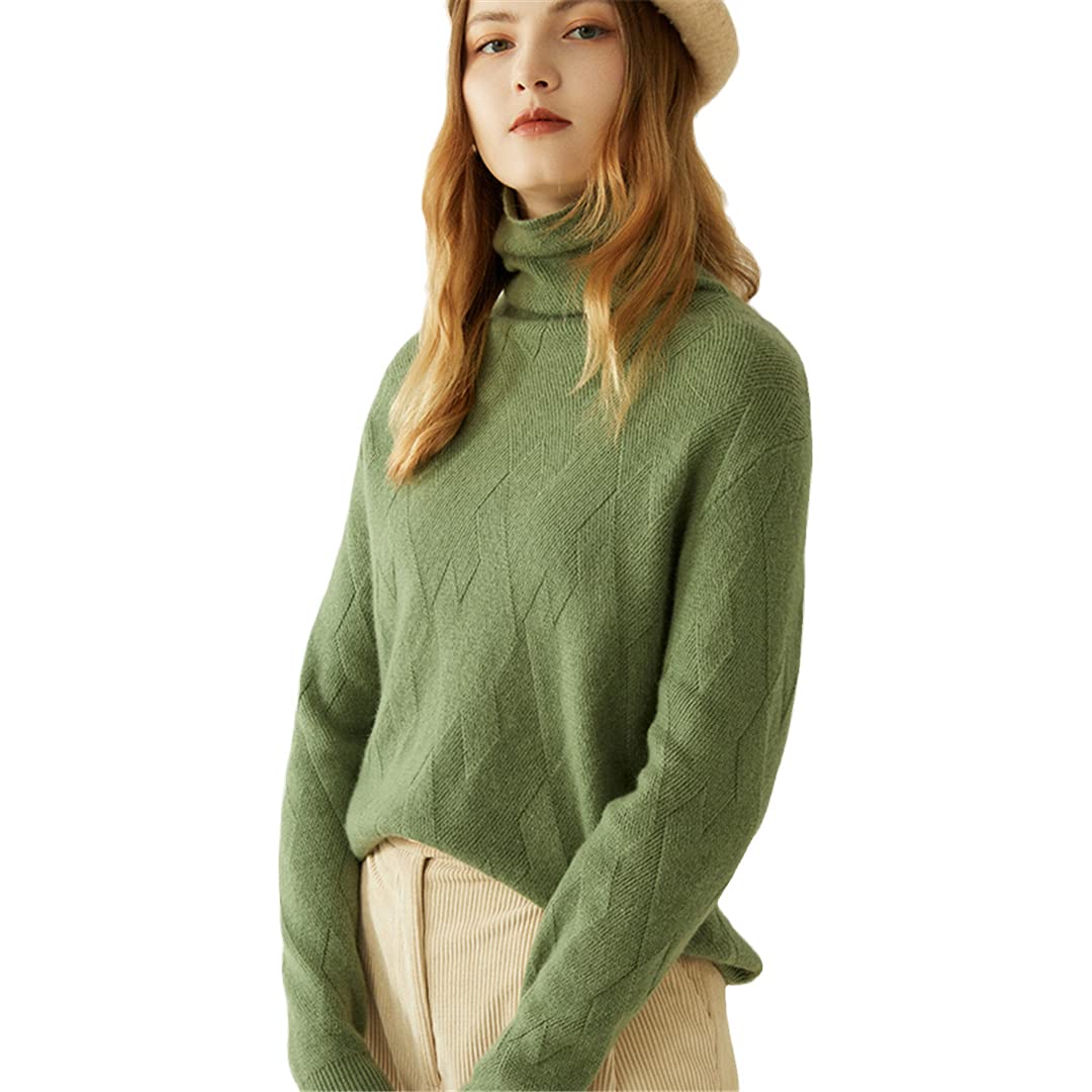 100% Cashmere Women's Turtleneck Sweater - Soft Winter Pullover Knit Jumper | Warm Wool Sweater for Women | Perfect for Autumn & Winter Fashion, Office Wear & Casual Outfits