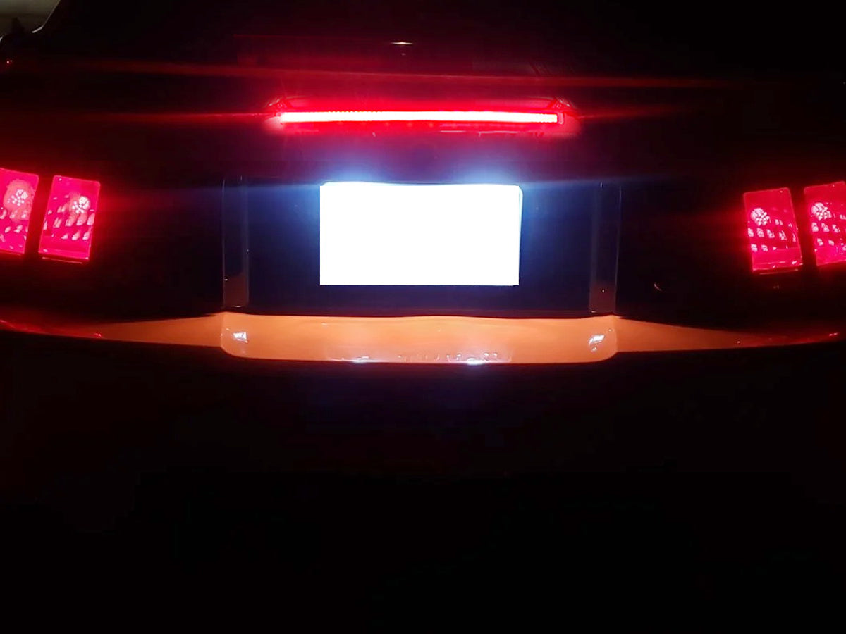 Super Bright OLED Third Brake Light with Dark Red Lens for 1999-2004 Ford Mustang | High Visibility Safety Upgrade for Night Driving & Car Shows