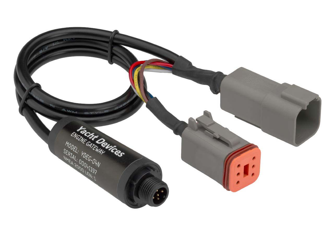 Yacht Devices YDEG-04 Boat Engine Gateway - NMEA 2000 Adapter for Volvo Penta, BRP Rotax & J1939 Engines | Marine Electronics Network Converter with DeviceNet Micro Male Connector | Perfect for Engine Monitoring & Marine Data Integration