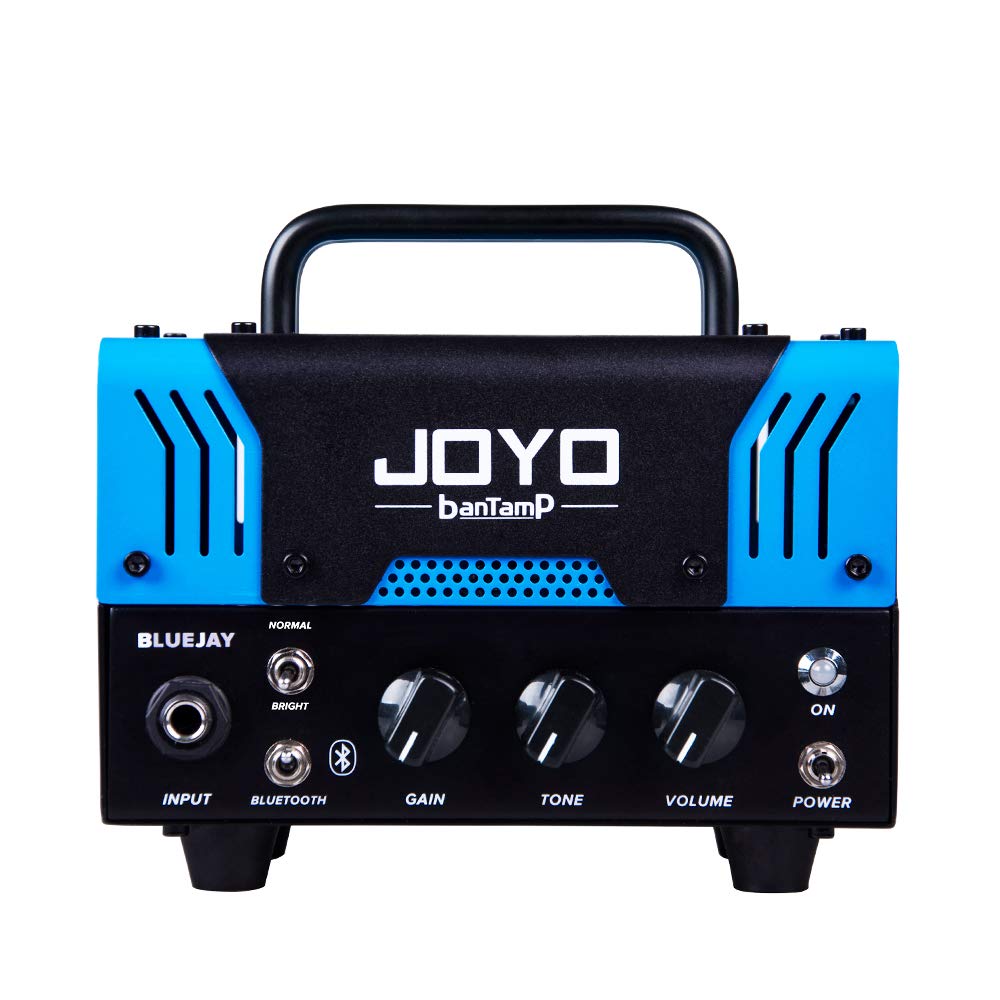 JOYO Bluejay BanTamp 20W Hybrid Tube Guitar Amp Head with Bluetooth - 2-Channel Preamp for Electric Guitar - Perfect for Home Practice, Studio Recording & Live Performances