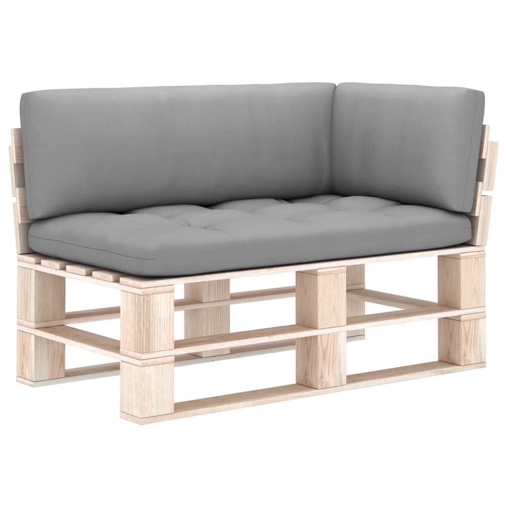 Aisifx 3-Piece Gray Pallet Sofa Cushions Set - Soft & Durable Outdoor/Indoor Furniture Cushions for Patio, Deck, or Living Room