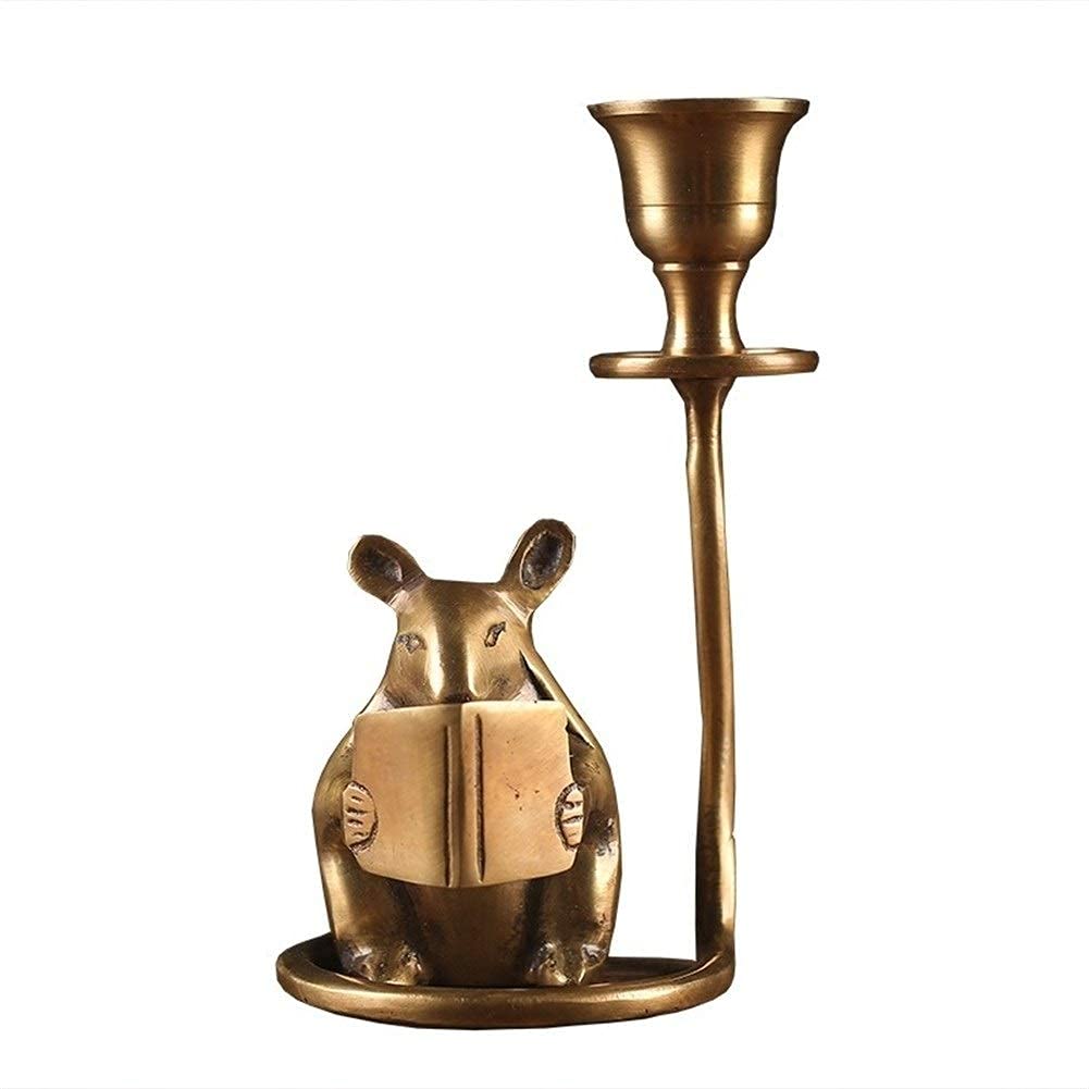 Nordic Gold Brass Candle Holders - Elegant Metal Tealight Holders for Wedding Centerpieces, Home Decor & Romantic Gifts - Vintage Retro Style Tea Light Candlesticks for Dining Table, Living Room & Special Occasions