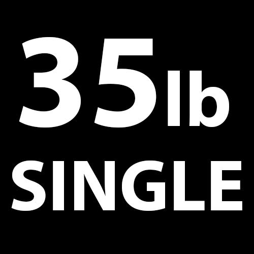 f) 35 lbs (Single)