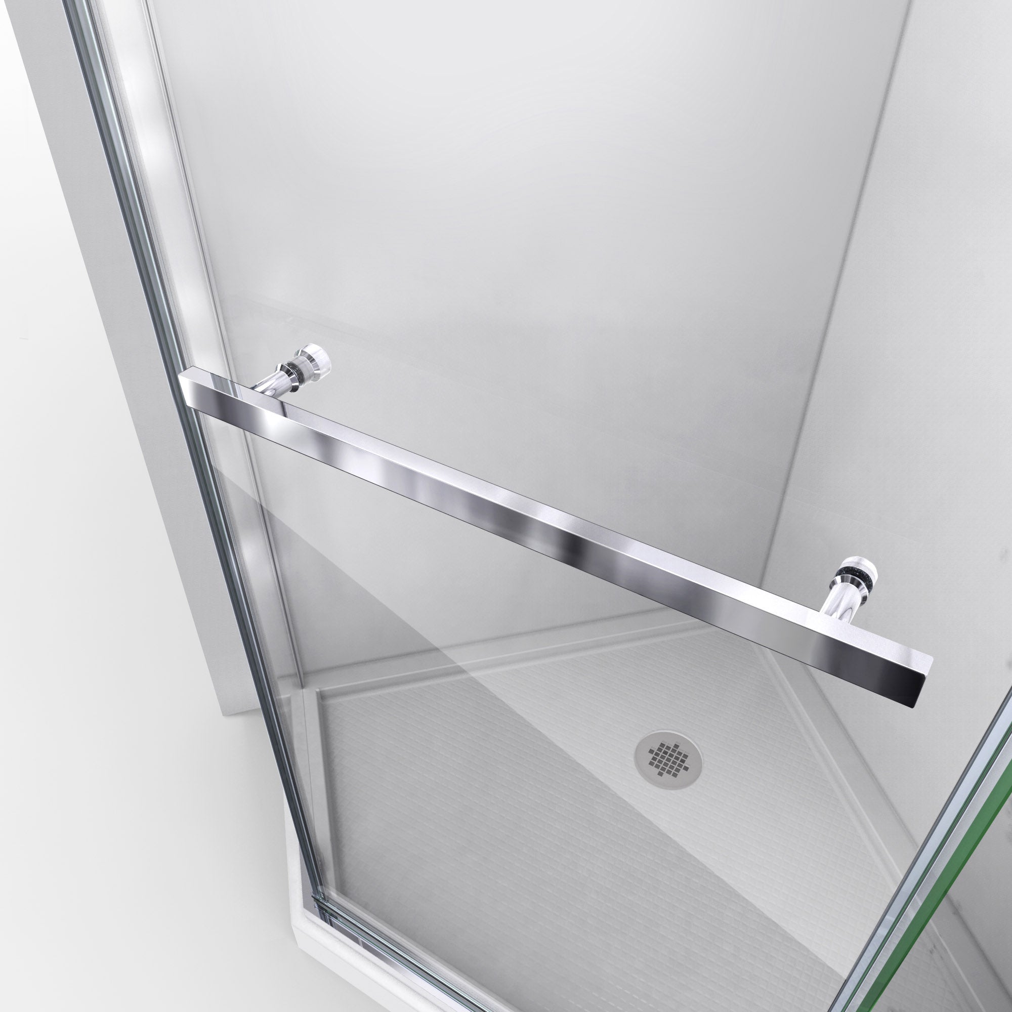 DreamLine Prism 38x38x74.75 Inch Frameless Pivot Shower Enclosure with SlimLine Base Kit - Modern Bathroom Upgrade for Small Spaces, Waterproof Glass Shower Door for Home & Apartment Renovation