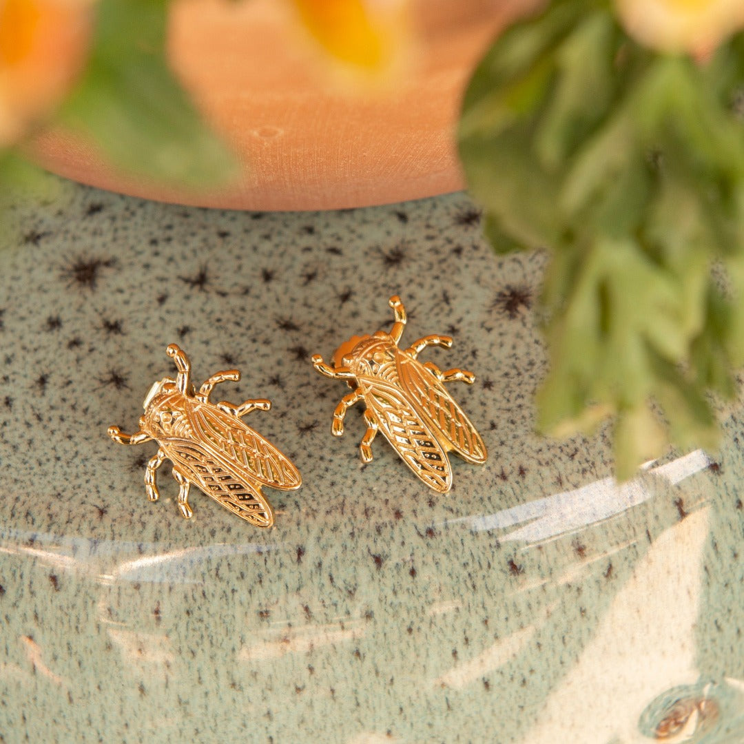 Goldbug Collection Stayin' Alive Post Earrings - Trendy Gold-Tone Stud Earrings for Women, Perfect for Parties, Date Nights & Everyday Wear