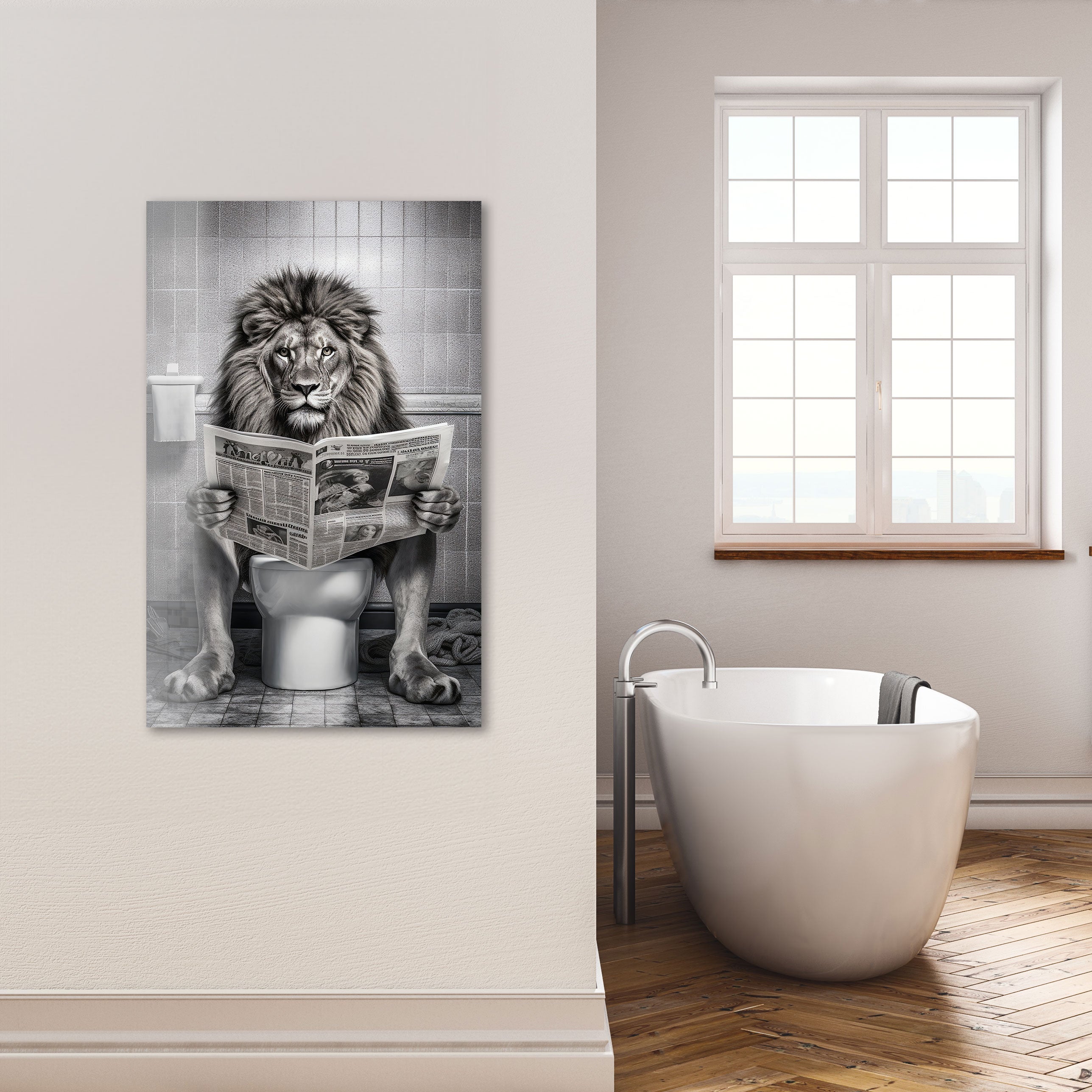 Lion Toilet Paper Holder - Funny Bathroom Decor for Home, Office, or Gifts - Perfect for Animal Lovers and Unique Bathroom Accessories