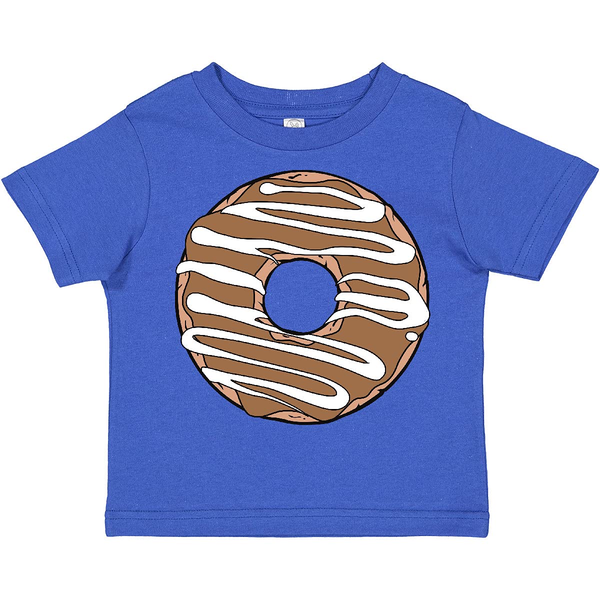Inktastic Chocolate Donut Toddler T-Shirt - Cute Doughnut Graphic Tee with Glaze & Frosting Design for Boys & Girls | Perfect for Birthday Parties, Playdates & Casual Wear