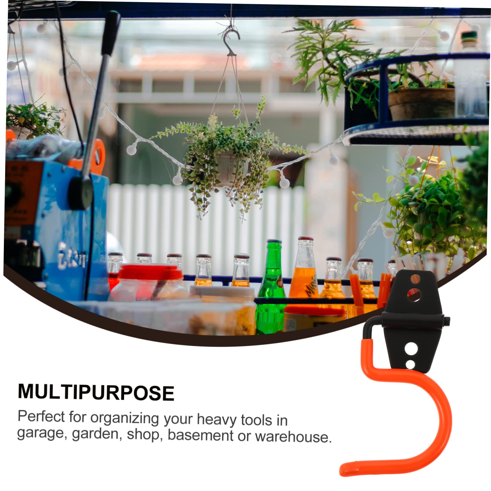 **Angoily 5-Pack Heavy Duty Iron Broom & Mop Hooks - Antique Style Utility Hangers for Garage, Garden & Home Storage - Organize Cleaning Tools, Garden Tools & More (Orange)**    **Usage Scenarios:** Perfect for organizing brooms, mops, garden tools, and cleaning supplies in garages, sheds, laundry rooms, or kitchens.