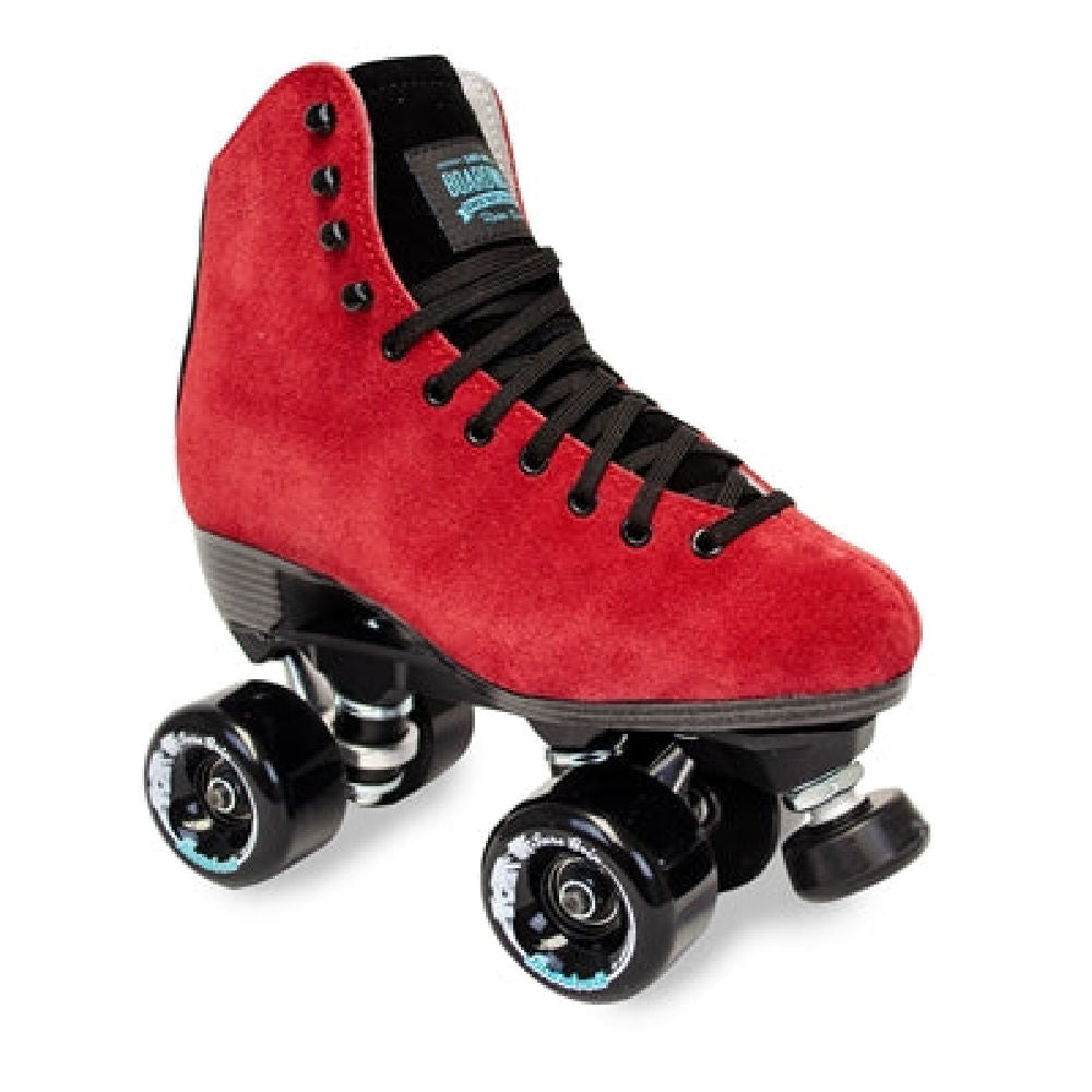 Sure Grip Boardwalk Merlot Red Roller Skates - Premium Outdoor & Indoor Quad Skates for Women & Men - Perfect for Rink, Park, Trail & Roller Derby Skating