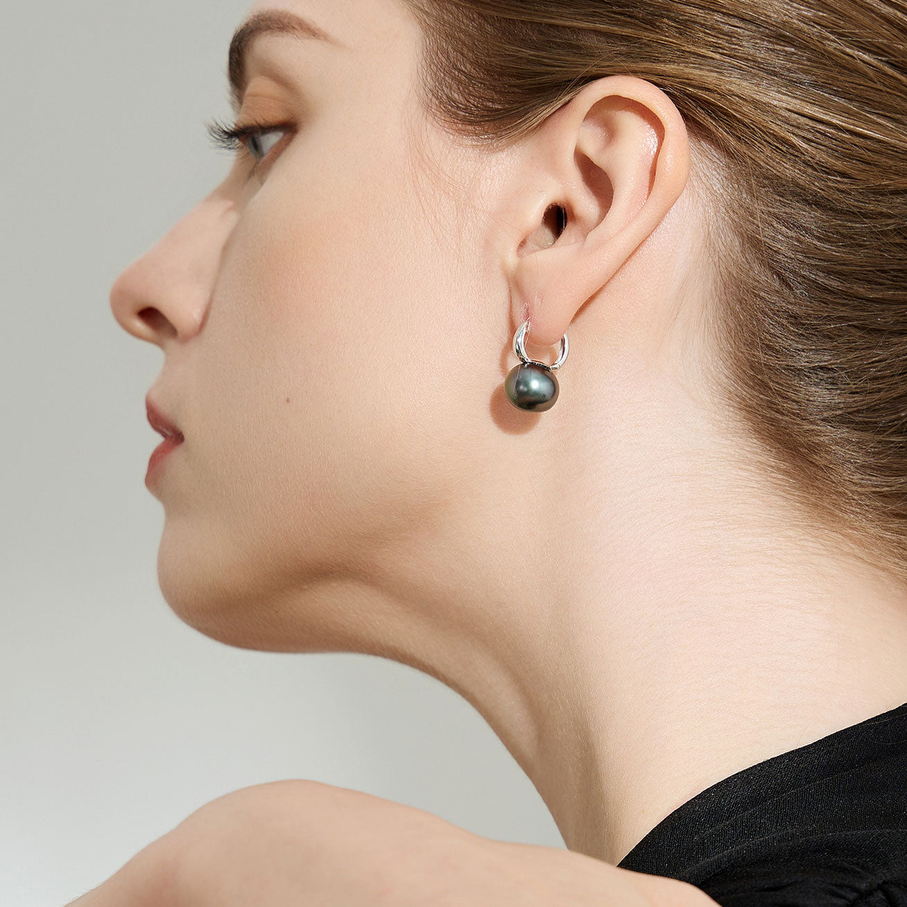 18K Gold Tahitian Pearl Earrings - AAA Grade Cultured Pearls, Hypoallergenic Luxury Jewelry for Women | Perfect for Weddings, Anniversaries & Special Occasions