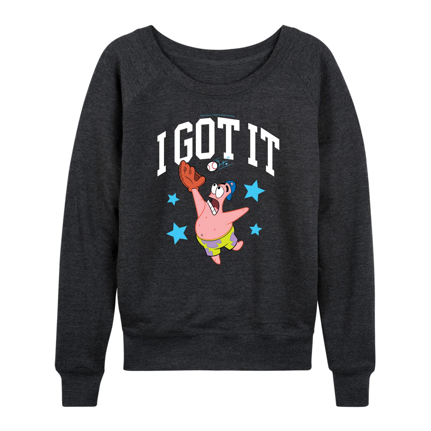 HYBRID APPAREL SpongeBob SquarePants 'I Got It' Women's Lightweight French Terry Pullover Hoodie - Soft Casual Sweatshirt for Fans, Lounge Wear, Gift Idea