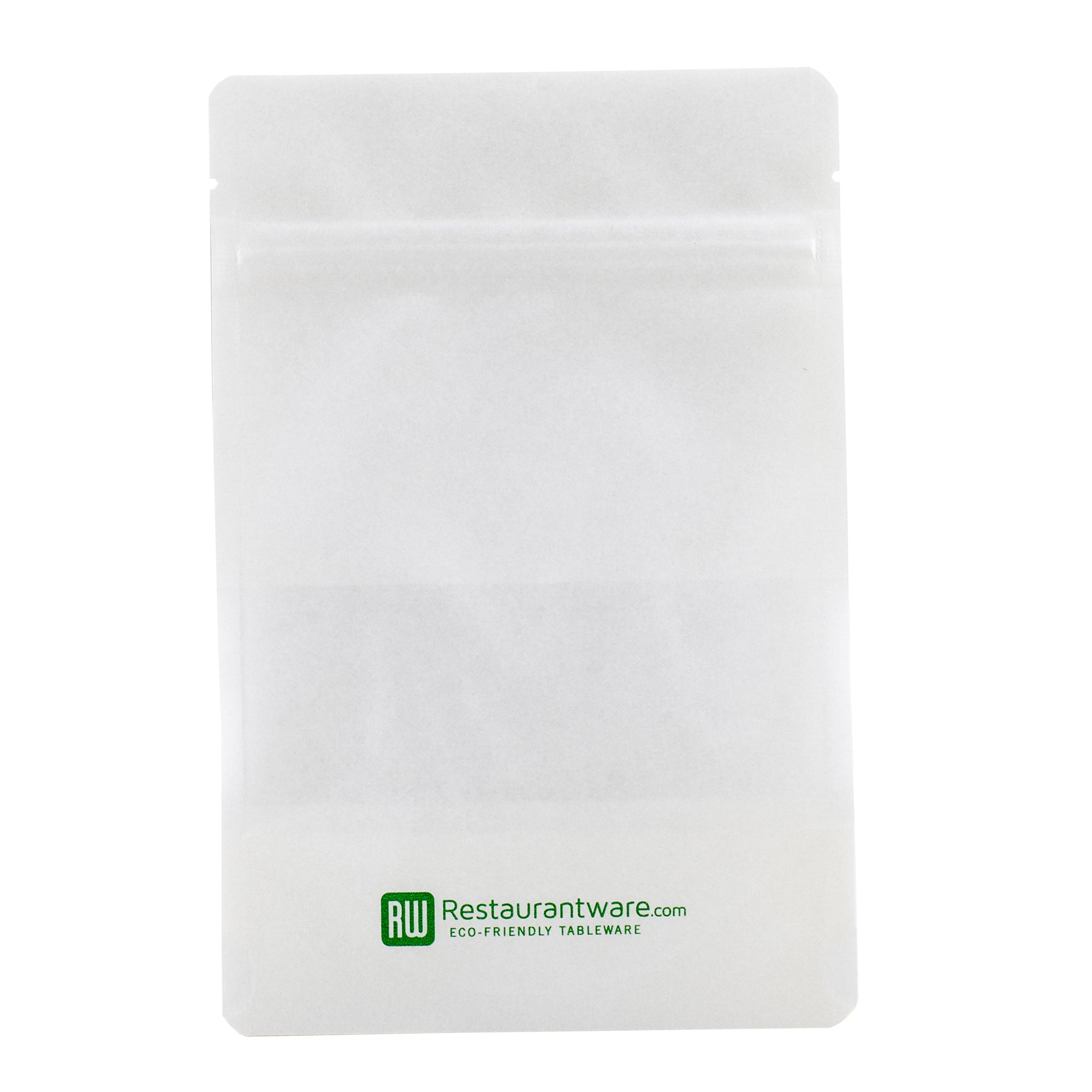 White Plastic Small Window Bags with Heat Seal - 7 x 4.75 x 1.5 Inches (100 Count) for Food Packaging, Retail Display & Organizing Small Items