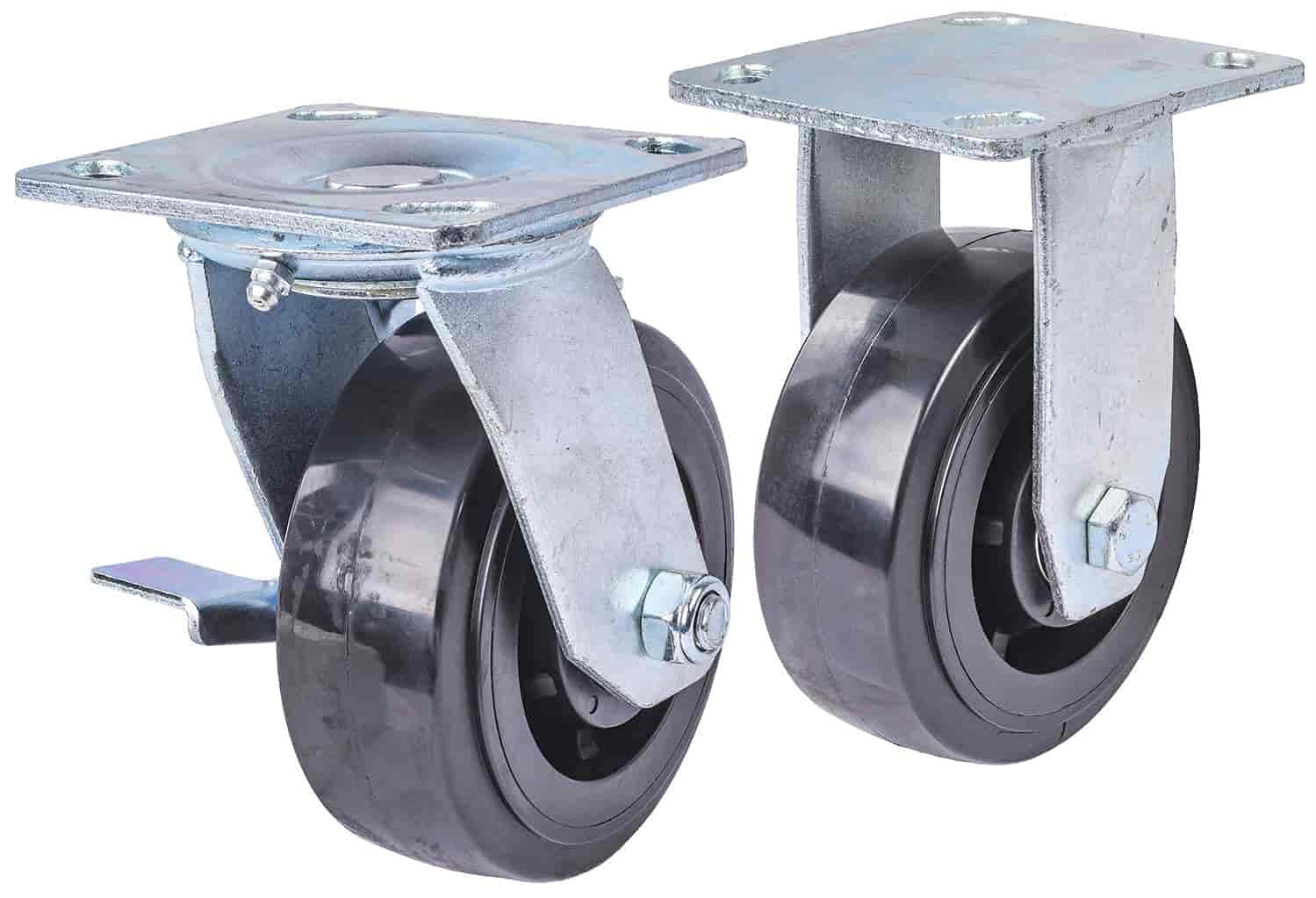 JEGS 81411-1 Replacement Casters Set of 4 for JEGS 5-Drawer Tool Box Cart 555-81411 - Heavy Duty Wheels for Workshop, Garage & Industrial Tool Storage Mobility