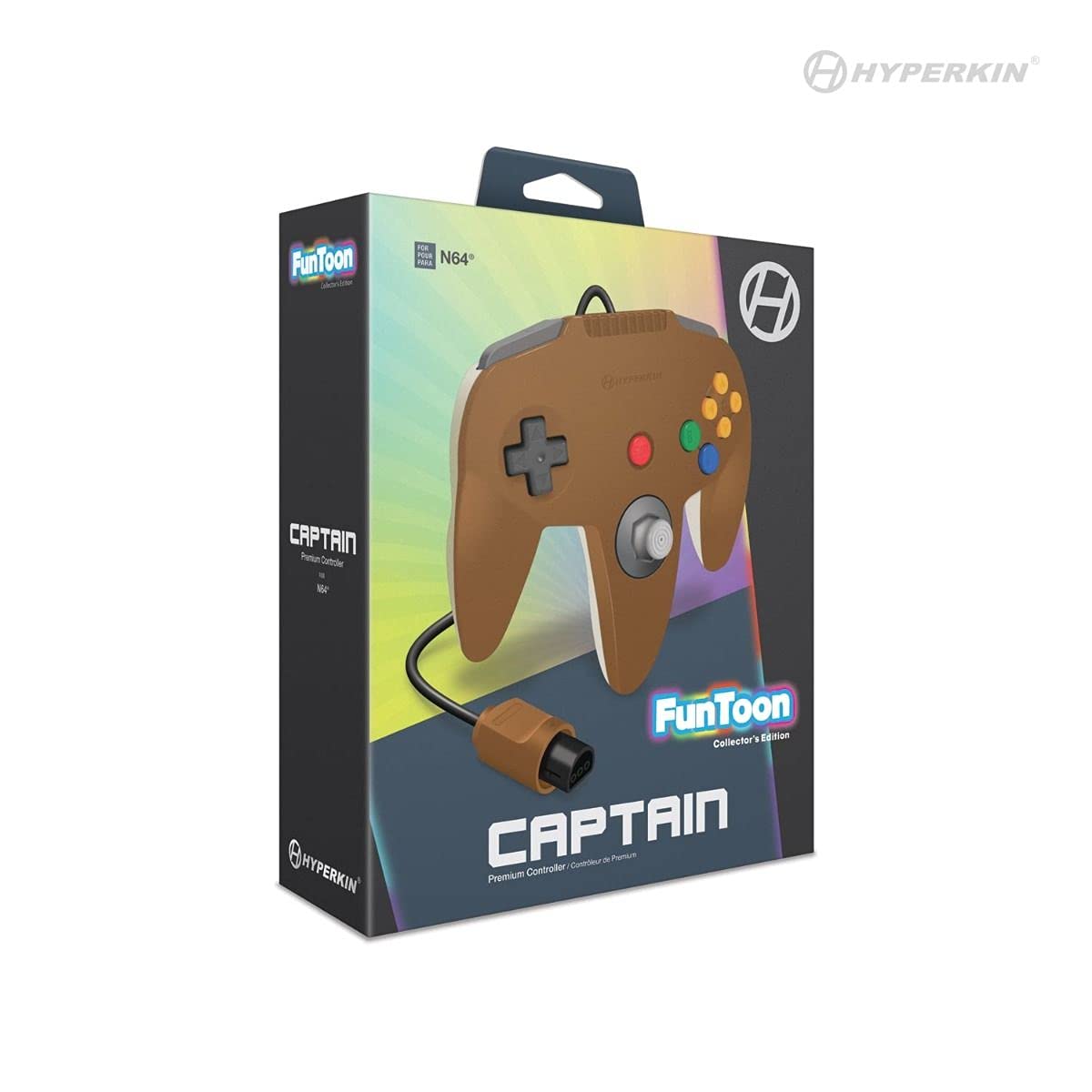Hyperkin M07260-HB Captain Premium N64 Controller - Funtoon Collectors Edition for Nintendo 64 | Retro Gaming Accessory for Classic Nintendo 64 Games & Collectors