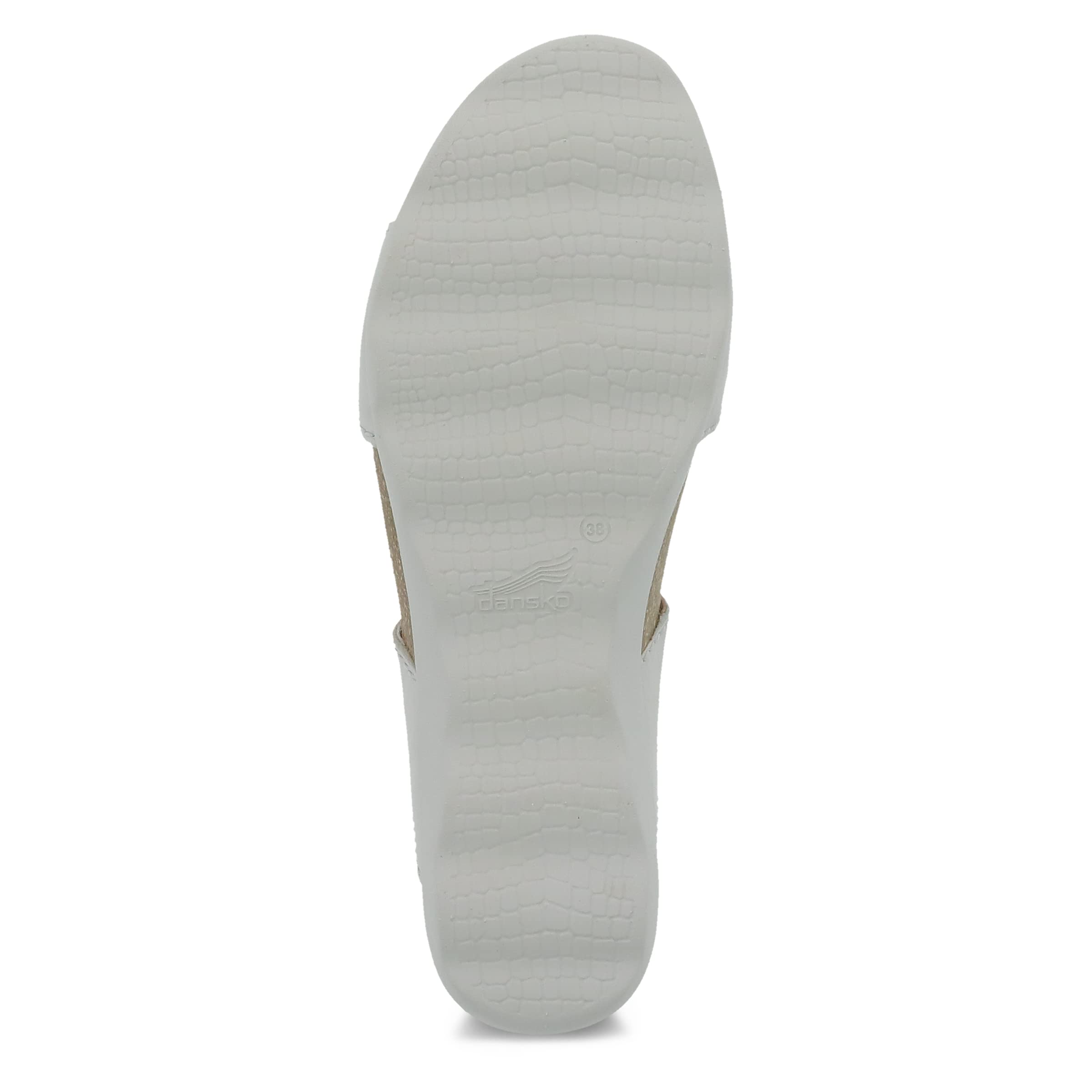 Dansko Women's Maddy Slip-On Wedge Sandals - Comfortable Arch Support Wedge Shoes with Adjustable Hook & Loop Straps - Lightweight Rubber Sole for Walking, Work & Dressy Occasions