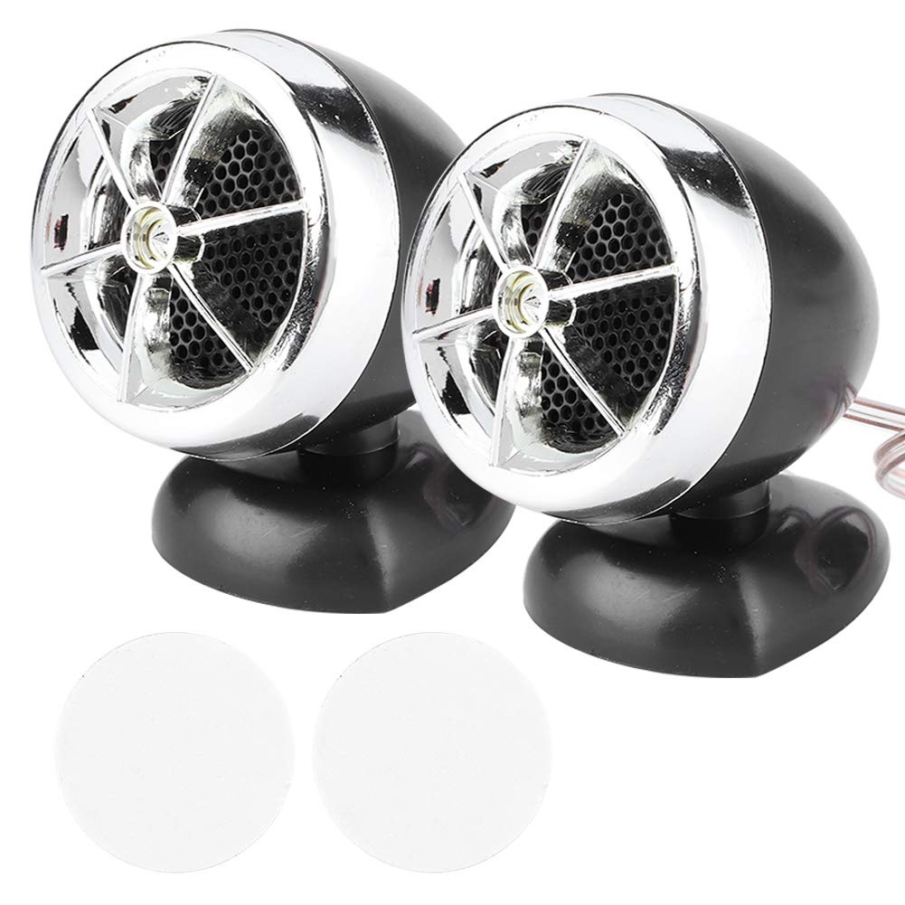 1200W 12V Car Speakers with Tweeter - Mini Horn Music Dome Loudspeaker for Car Audio System (Silver) - Perfect for Upgrading Vehicle Sound Quality & Enhancing Music Experience on Road Trips