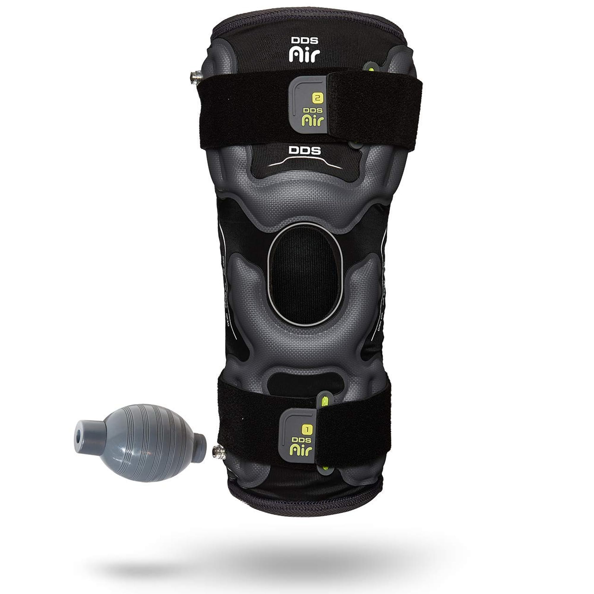 DDS, Inc. Air Pneumatic Compression Knee Brace for Pain Relief & Support - Adjustable Knee Brace for Meniscus Tear, Joint Pain, Muscle Stiffness, Swelling & Improved Circulation - Ideal for Running, Basketball, Workouts & Post-Surgery Recovery (Medium)