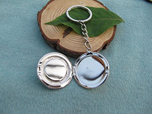 Ancient Silver Bee Locket Keychain - 2Pcs Honeybee Jewelry for Nature Lovers