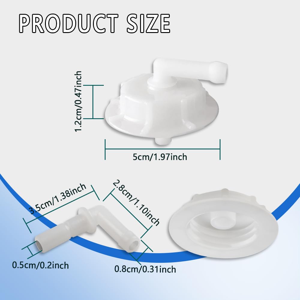 2PCS Radiator Coolant Reservoir Overflow Tank Cap with Joint - Replacement Coolant Reservoir Cap 19102-PM5-A00 for Honda Acura Accord Civic Pilot Insight Element - Perfect for Engine Cooling System Maintenance & DIY Car Repair