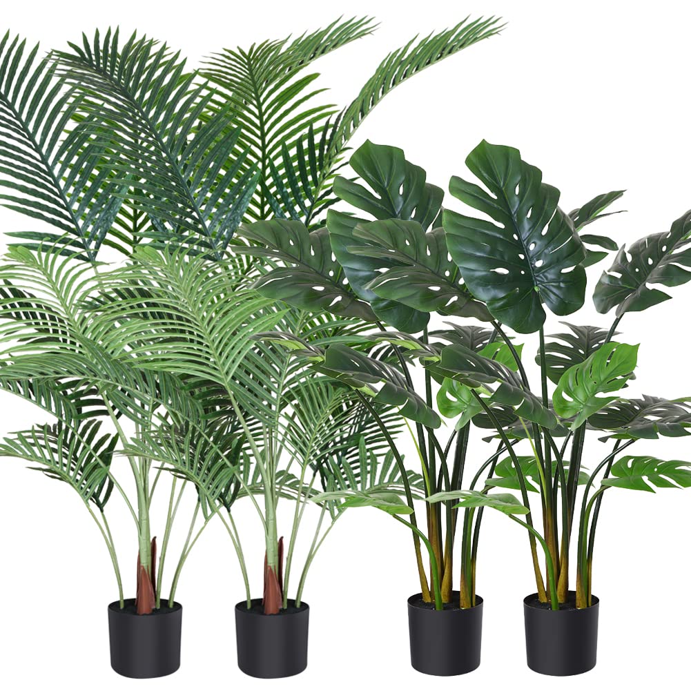 Fopamtri 4.6ft Artificial Areca Palm & 43