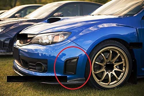 High-Performance Carbon Fiber Front Bumper Side Scoops for Subaru Impreza WRX STI 2008-2014 - Aerodynamic Upgrade & Style Enhancement - Perfect for Racing, Car Shows & Street Performance (Set of 2)