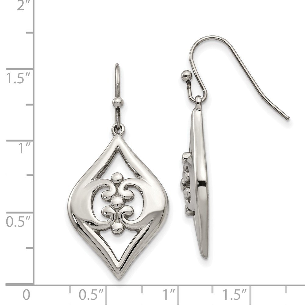 Vintage Crystal Shepherd Hook Dangle Earrings - Stainless Steel Jewelry for Women | Elegant Gift for Brides, Parties & Everyday Wear