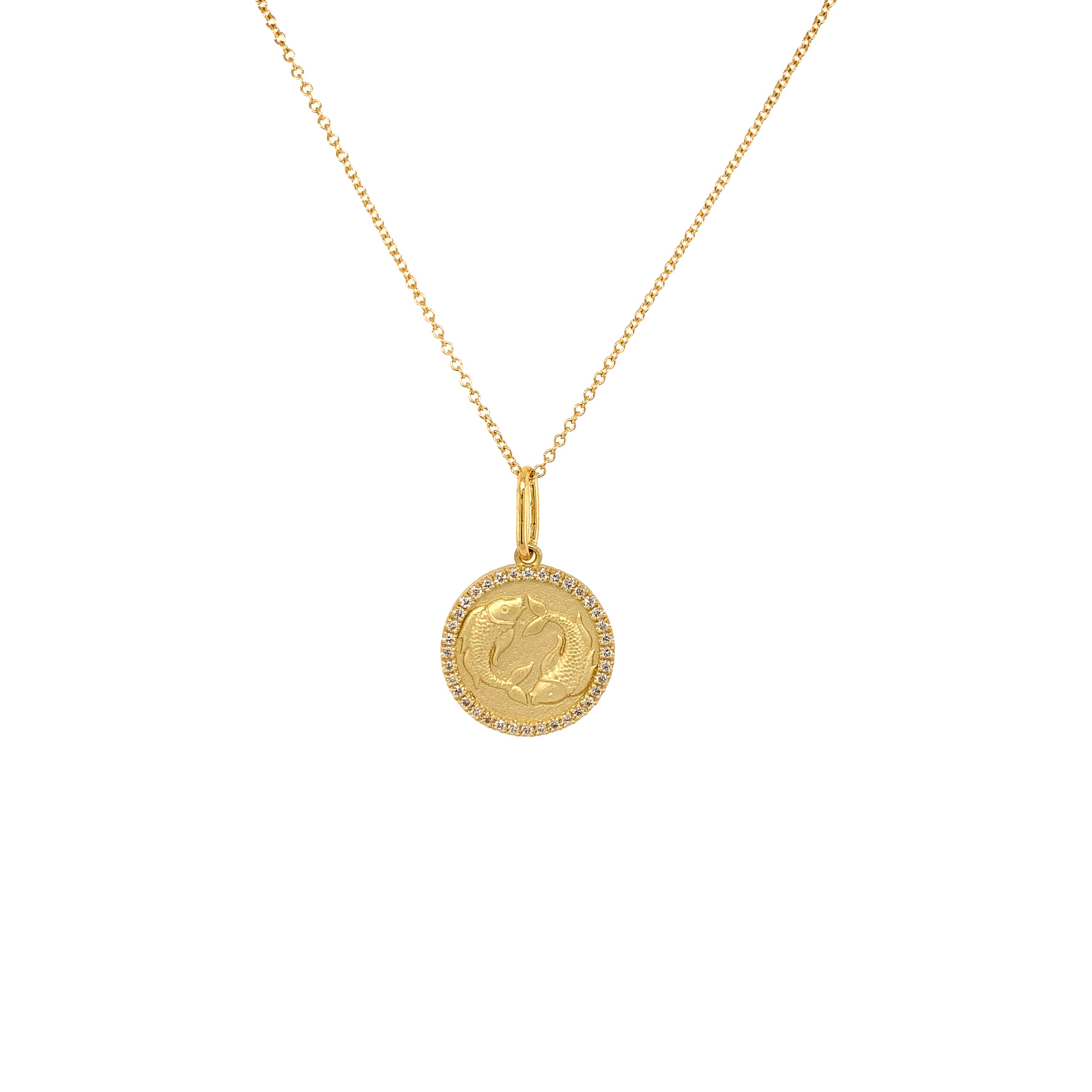 Pisces Zodiac Pendant Necklace - February 20 to March 20 Birthstone Jewelry - Perfect Gift for Birthdays, Anniversaries & Spiritual Occasions