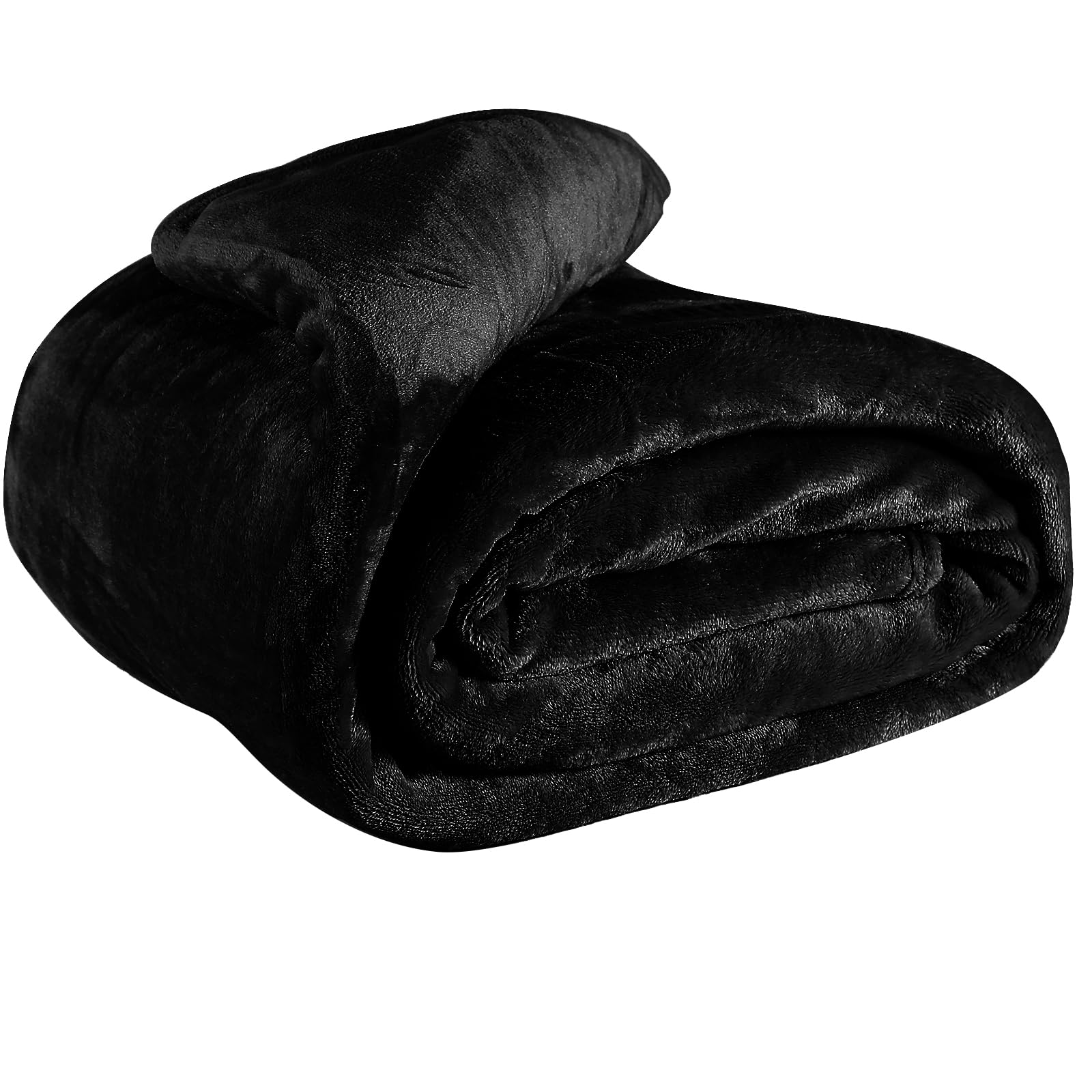 EHC Fleece Blanket - Ultra Soft Fluffy Throw Blanket for Sofa, Bed & Couch - 150x200cm (59x79 inches) Black - Perfect for Winter Warmth, Home Decor & Cozy Movie Nights