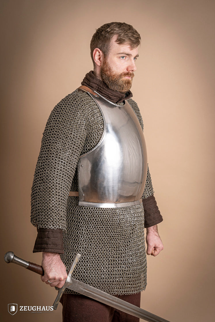 1.6mm Polished Mercenary Breastplate - Medieval Armor for LARP, Cosplay & Historical Reenactment