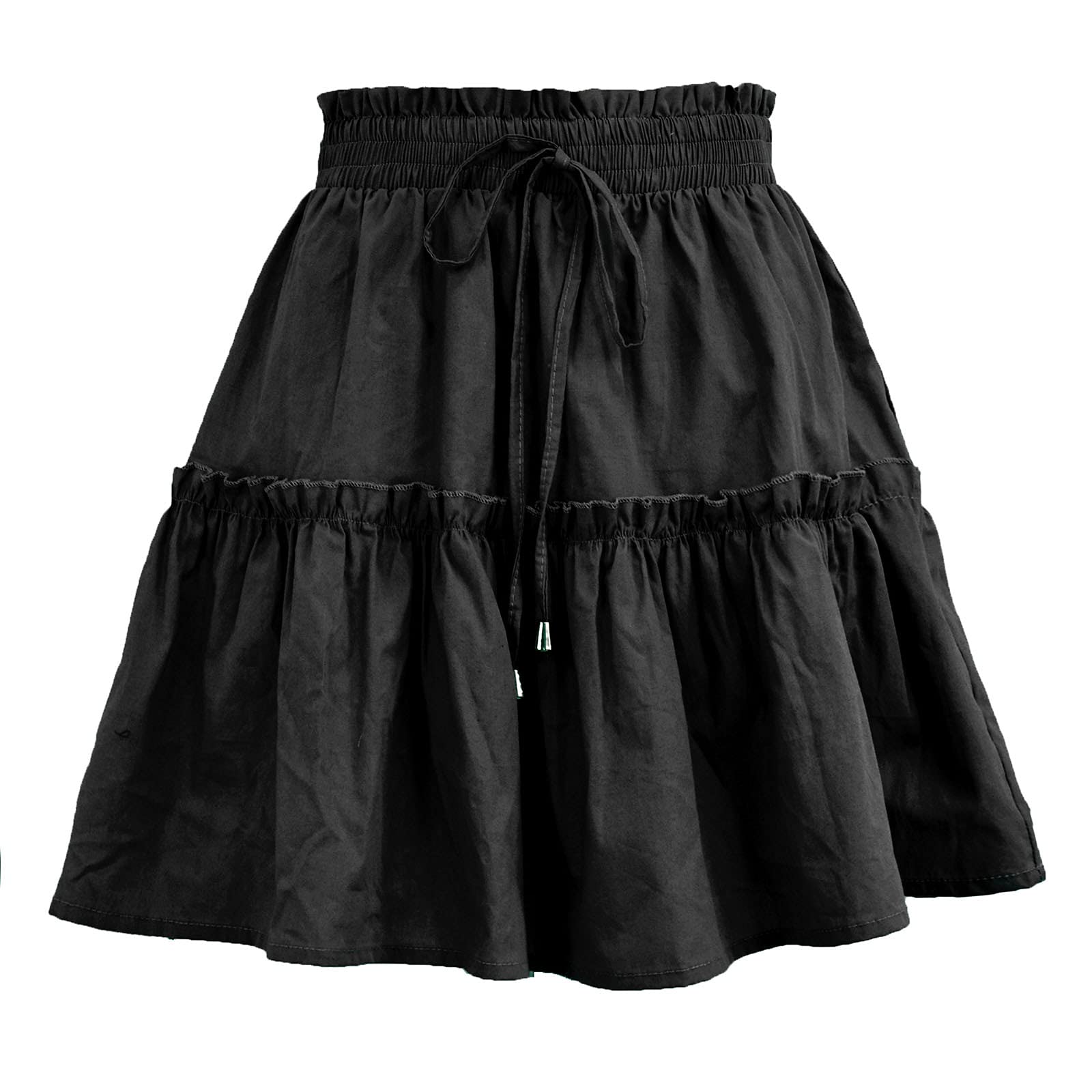Vzdsddef Ruffles Short Skirt Dress - Cute Schoolgirl Style Mini Skirt for Women | Perfect for School Uniform, Cosplay & Casual Outfits