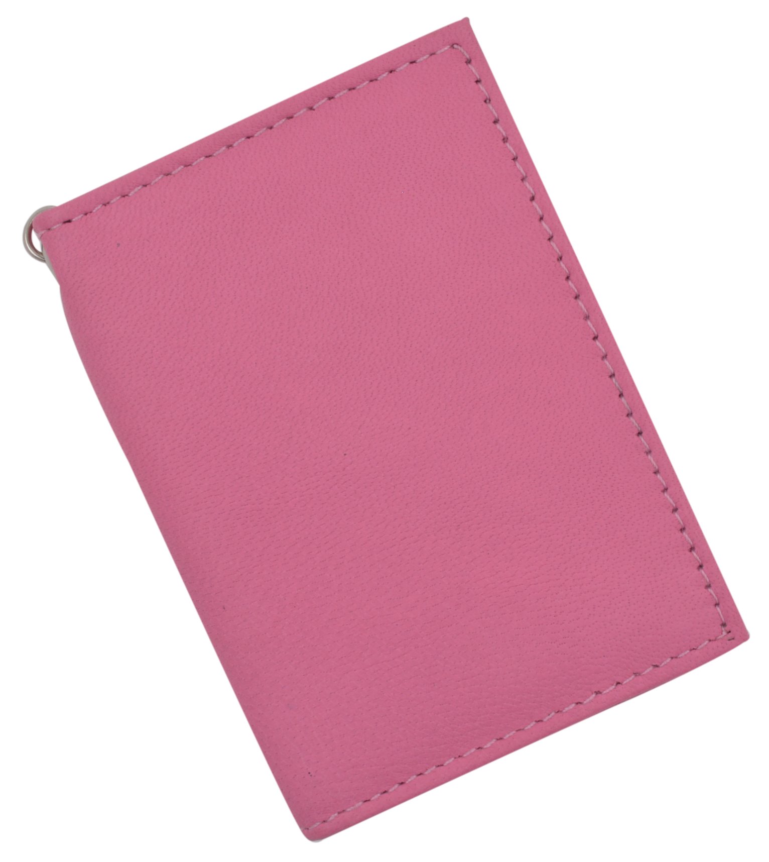 Genuine Lambskin Leather Credit Card Holder & ID Card Wallet with Keychain - Slim RFID Blocking Wallet for Men Women, Perfect for Travel, Work, and Everyday Use