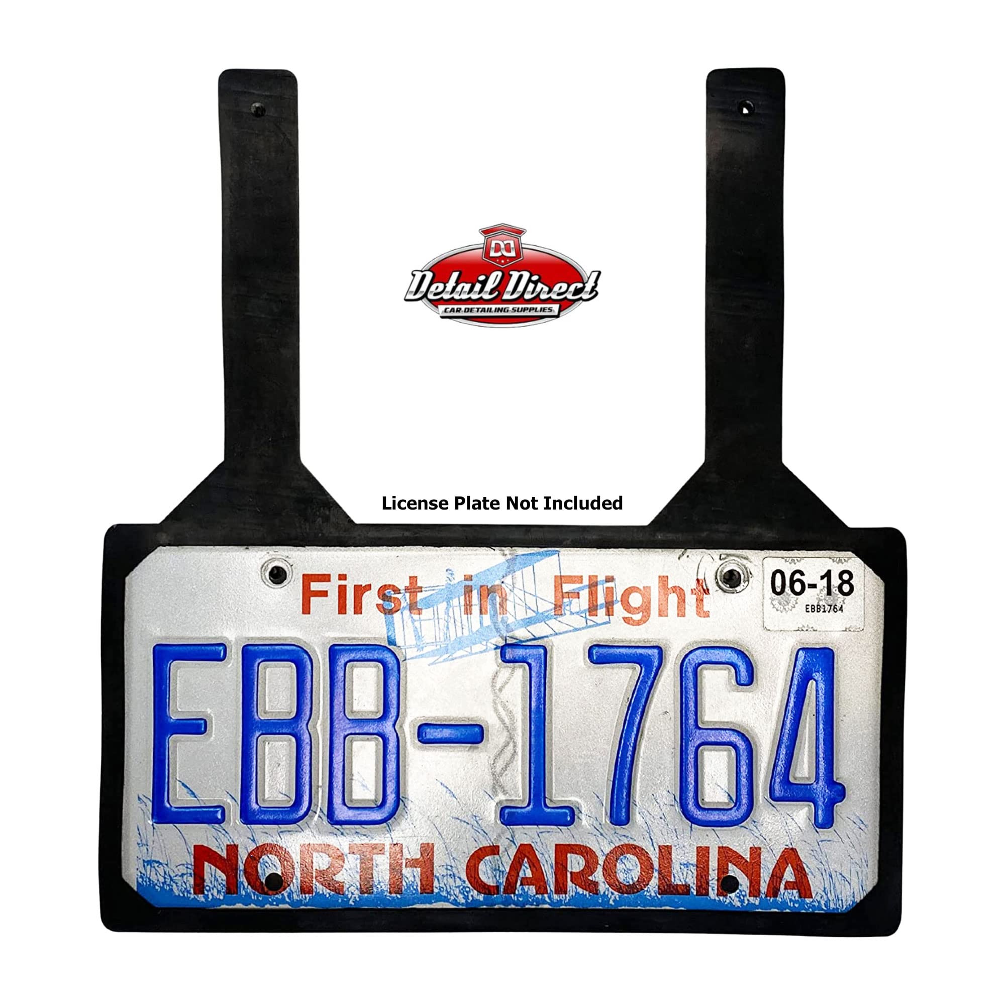Durable Rubber License Plate Holder for Cars - Universal Fit, No Drill Installation - Perfect for Dealerships, Auto Shops & Car Enthusiasts